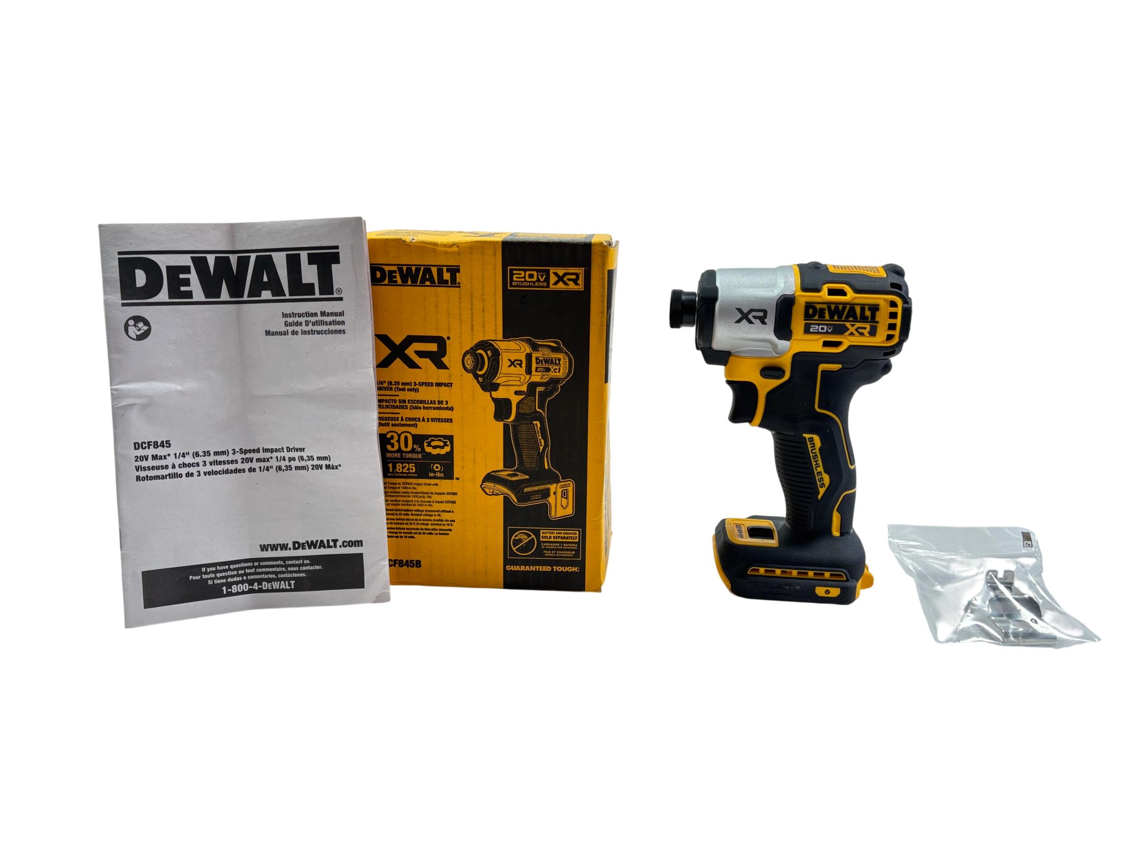 Dcf845 DeWalt DCF845 20V MAX XR Brushless 1/4