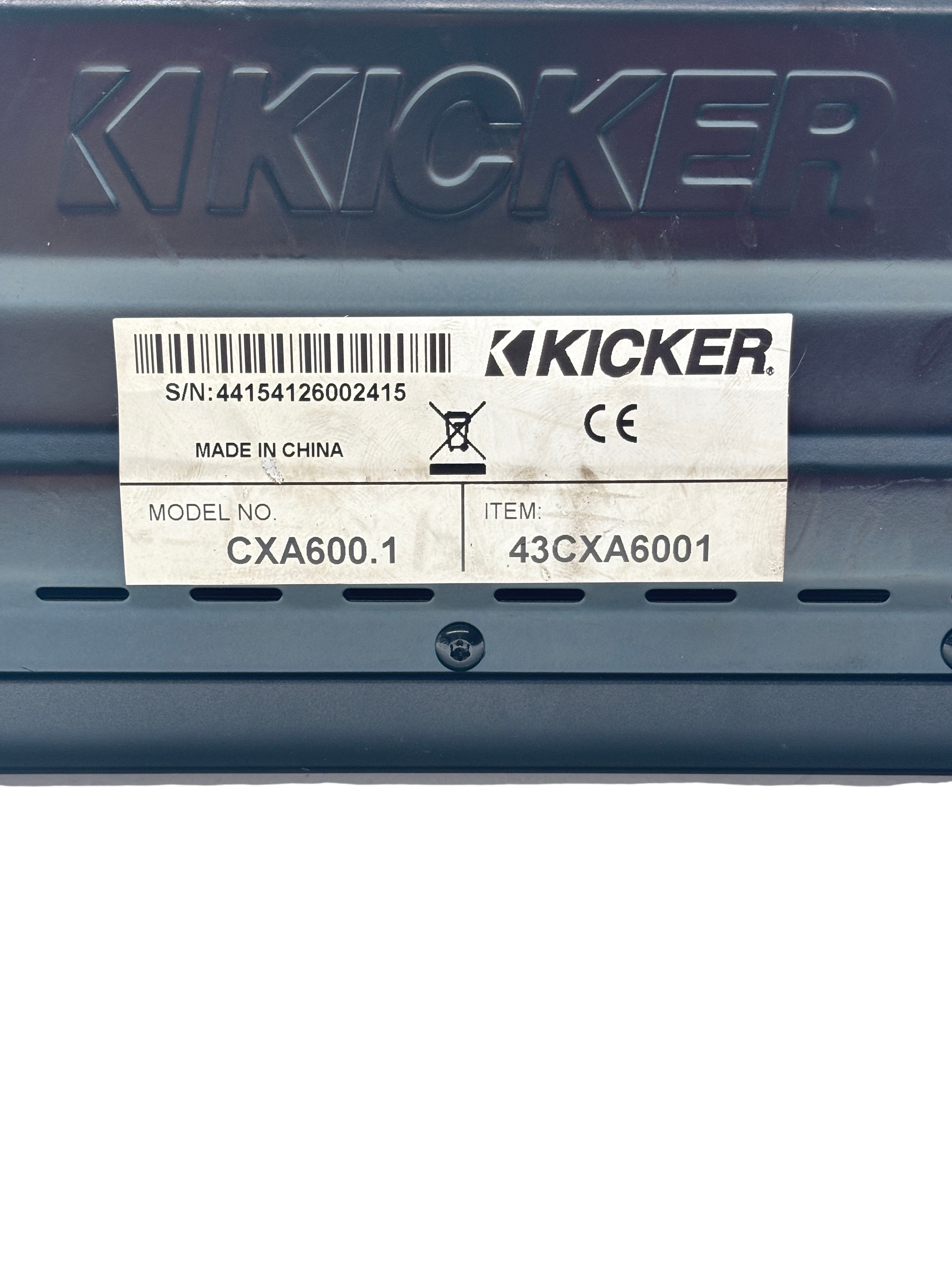 Kicker CXA600.1 600-Watt RMS Class D Monoblock Amplifier