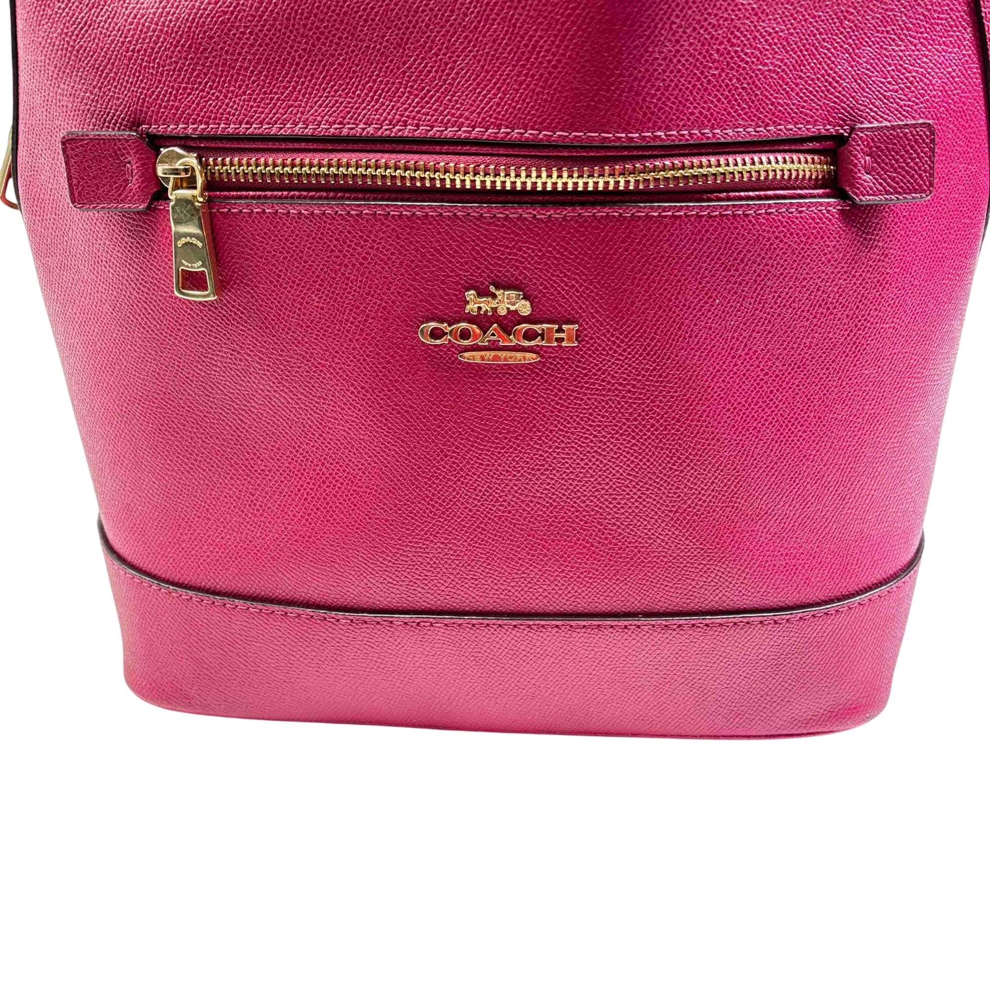 coach backpack kenley In Signature Canvas Signature coated canvas and crossgrain leather Inside zip cell phone and multifunction pockets Zip closure fabric lining Top handle with 3 1/4 drop Outside zip pocket Adjustable shoulder straps 10 (L) x 14 (H) x 5 1/2 (W) Style No Tech Wallet + Kenley Backpack