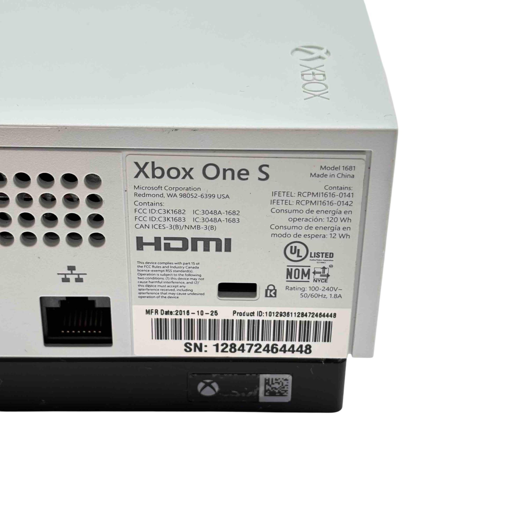 Microsoft Xbox One S 1681 1TB Video Game Console 9104
