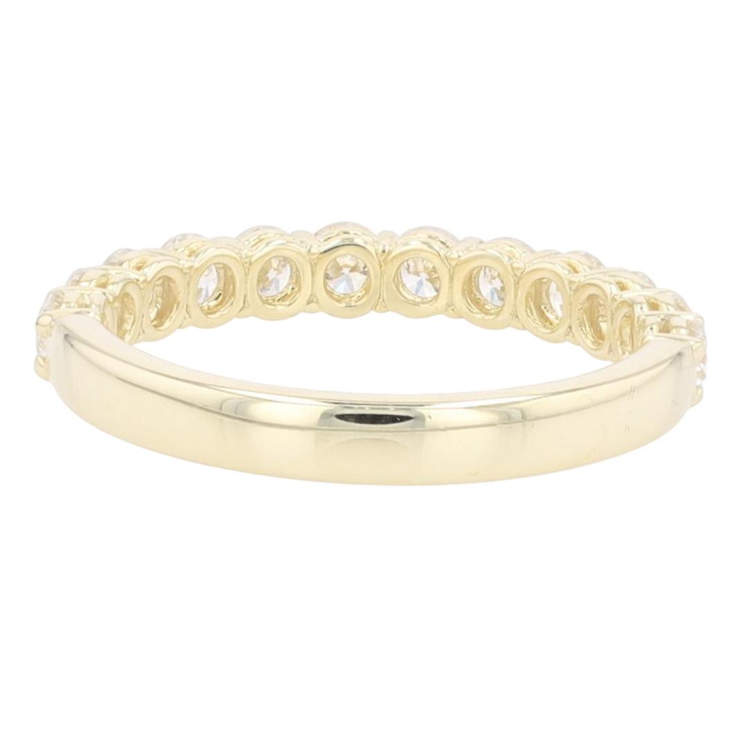 .75ctw Round Cut Diamond Prong Set Wedding Band Ring 14k Yellow Gold ...