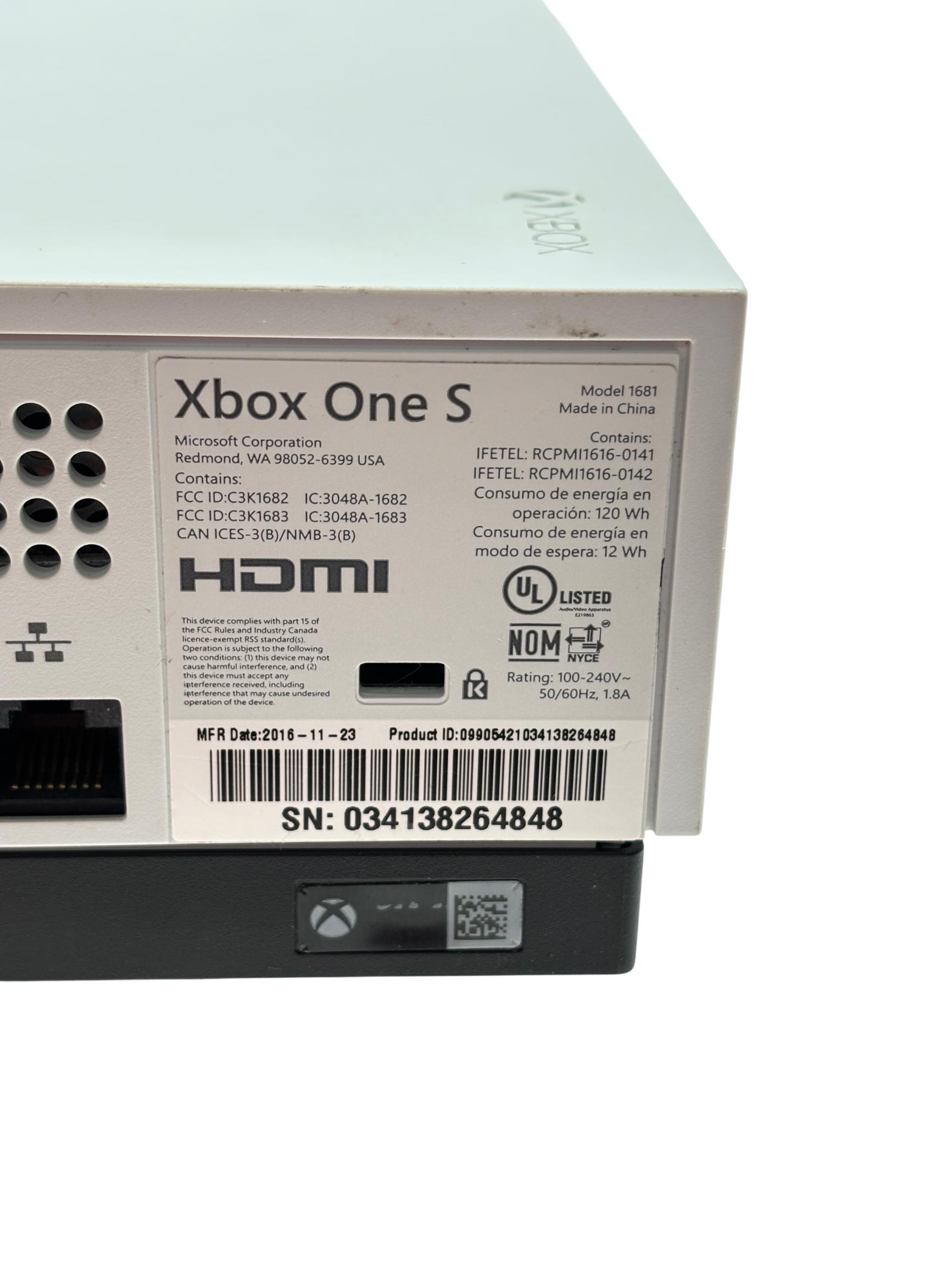 Microsoft Xbox One S 1681 500GB Video Game Console 2292
