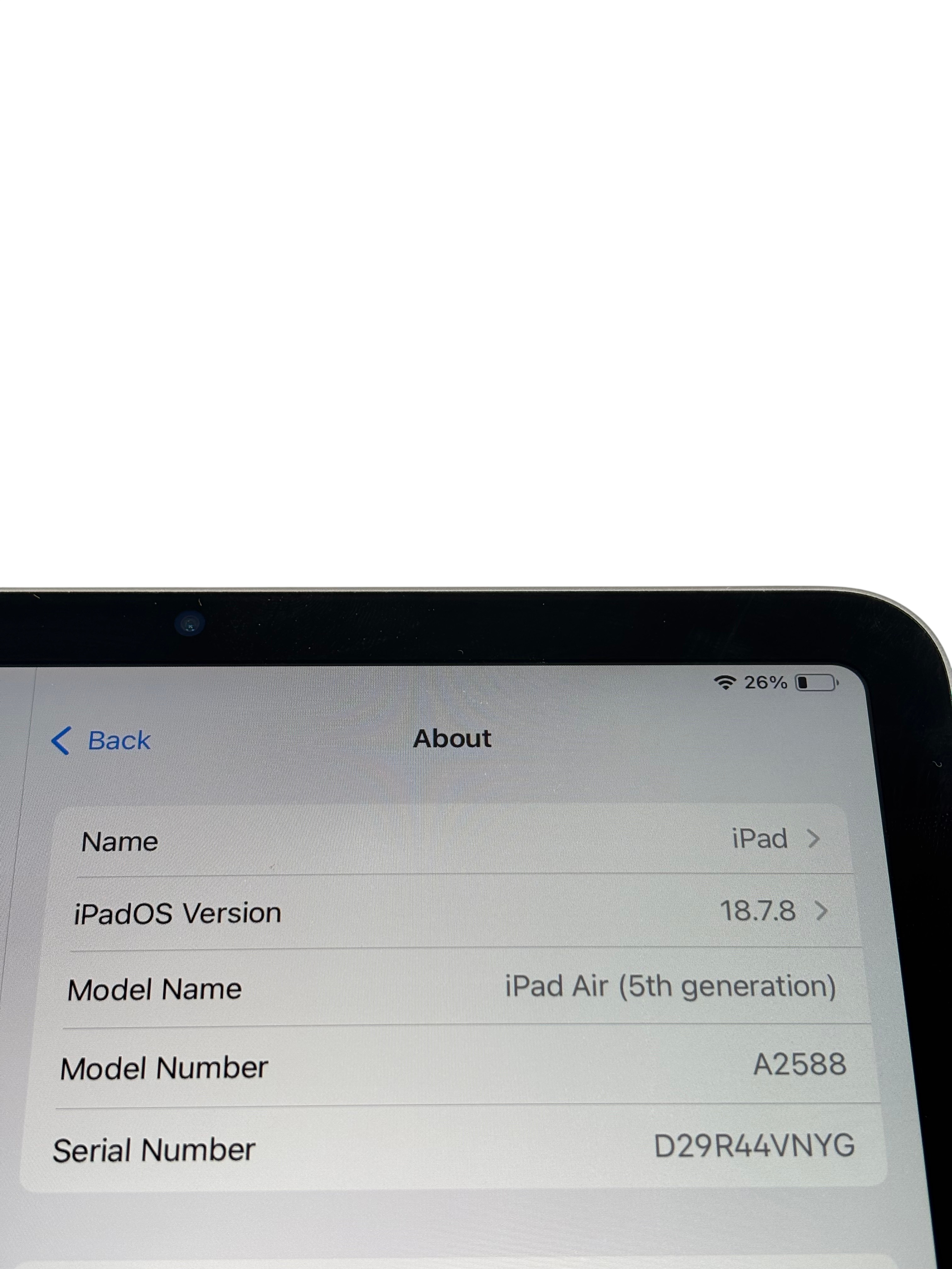 Apple iPad Air 5th Gen A2588 MM9C3LL/A 10.9