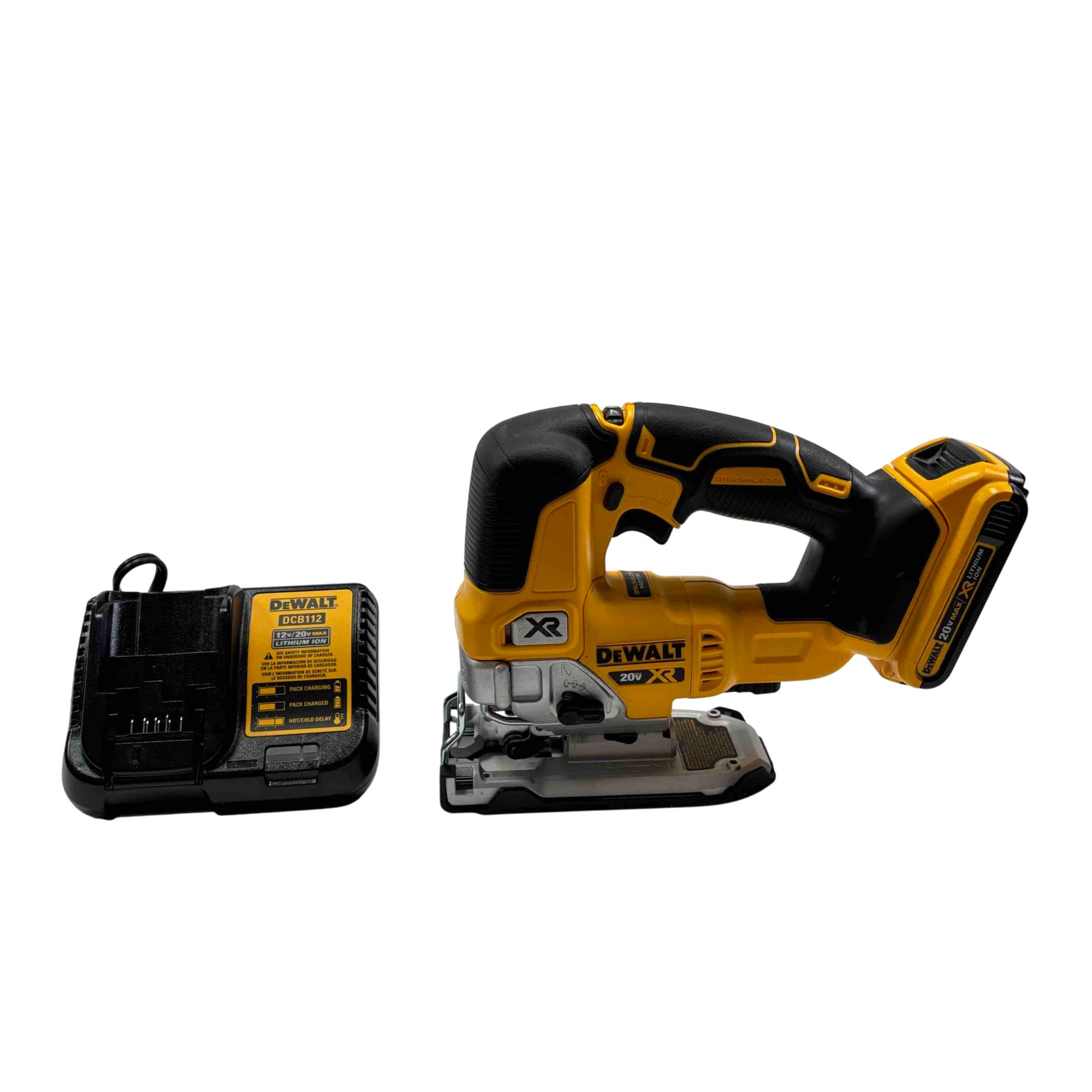 DEWALT 20V MAX XR Cordless Brushless Jigsaw Kit with Battery and Charger