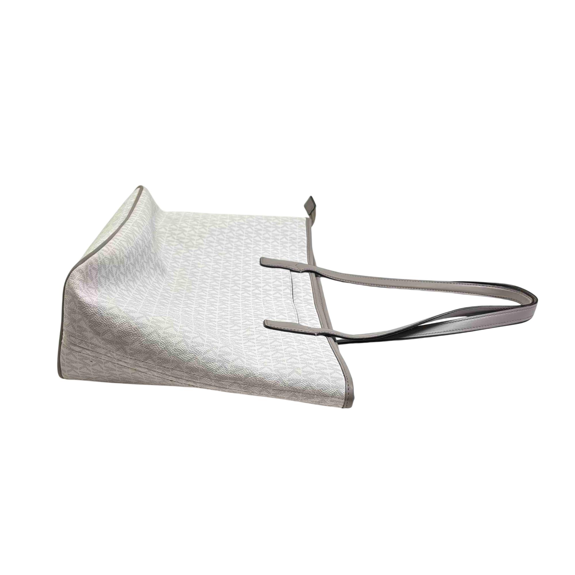 Michael Kors Fulton Sport Signature Logo White Tote Bag