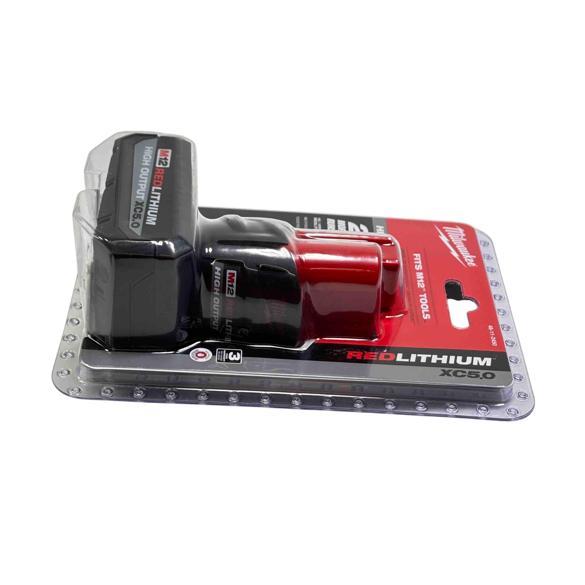 Milwaukee (48-59-2450B) M12 12-Volt Lithium-Ion XC High Output 5.0 Ah – Genuine Tools