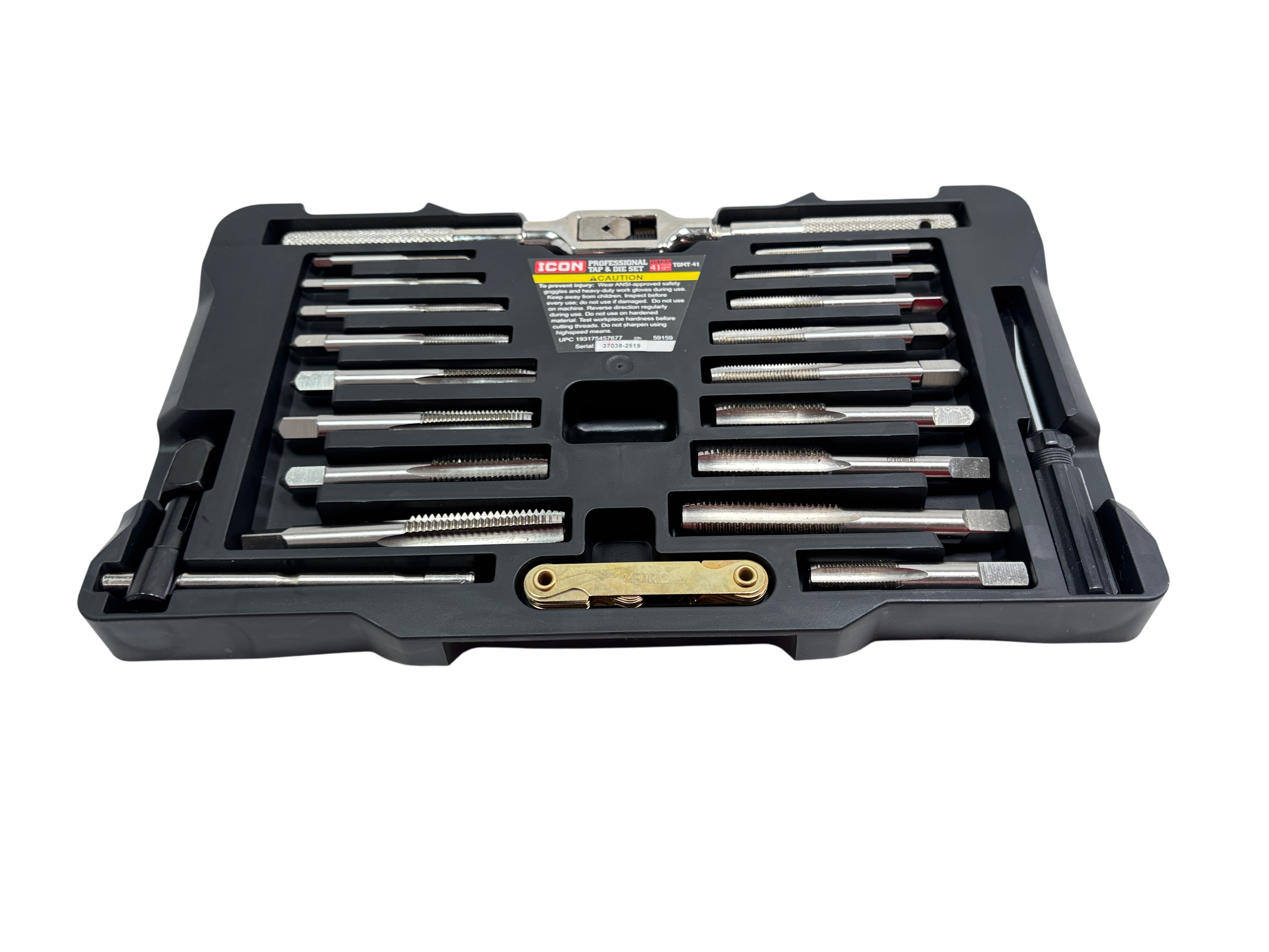 ICON TDMT-41 41-Piece Metric Professional Tap/Die Set