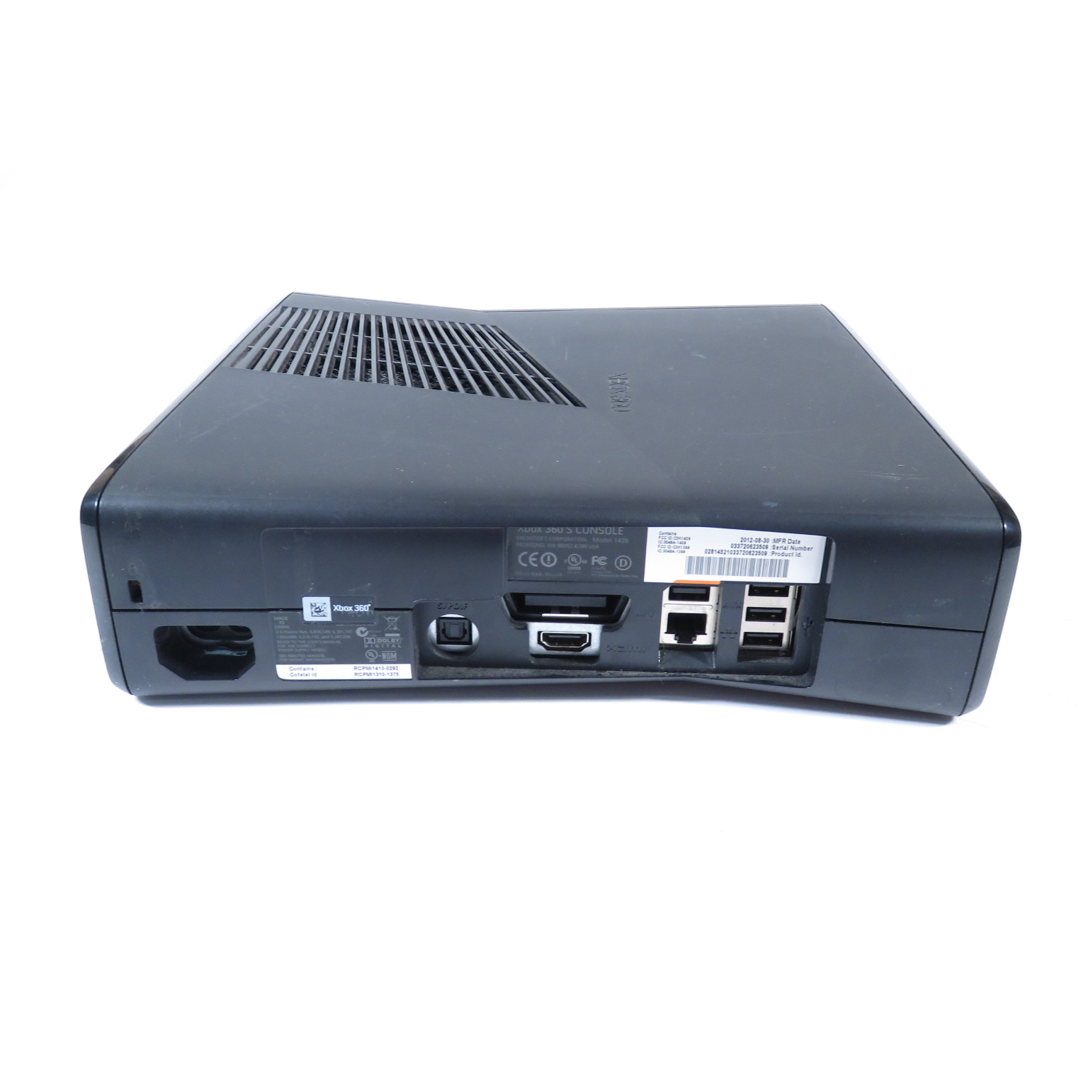 Microsoft Xbox 360 S 1439 250GB HDD Storage Matte Black Video Game