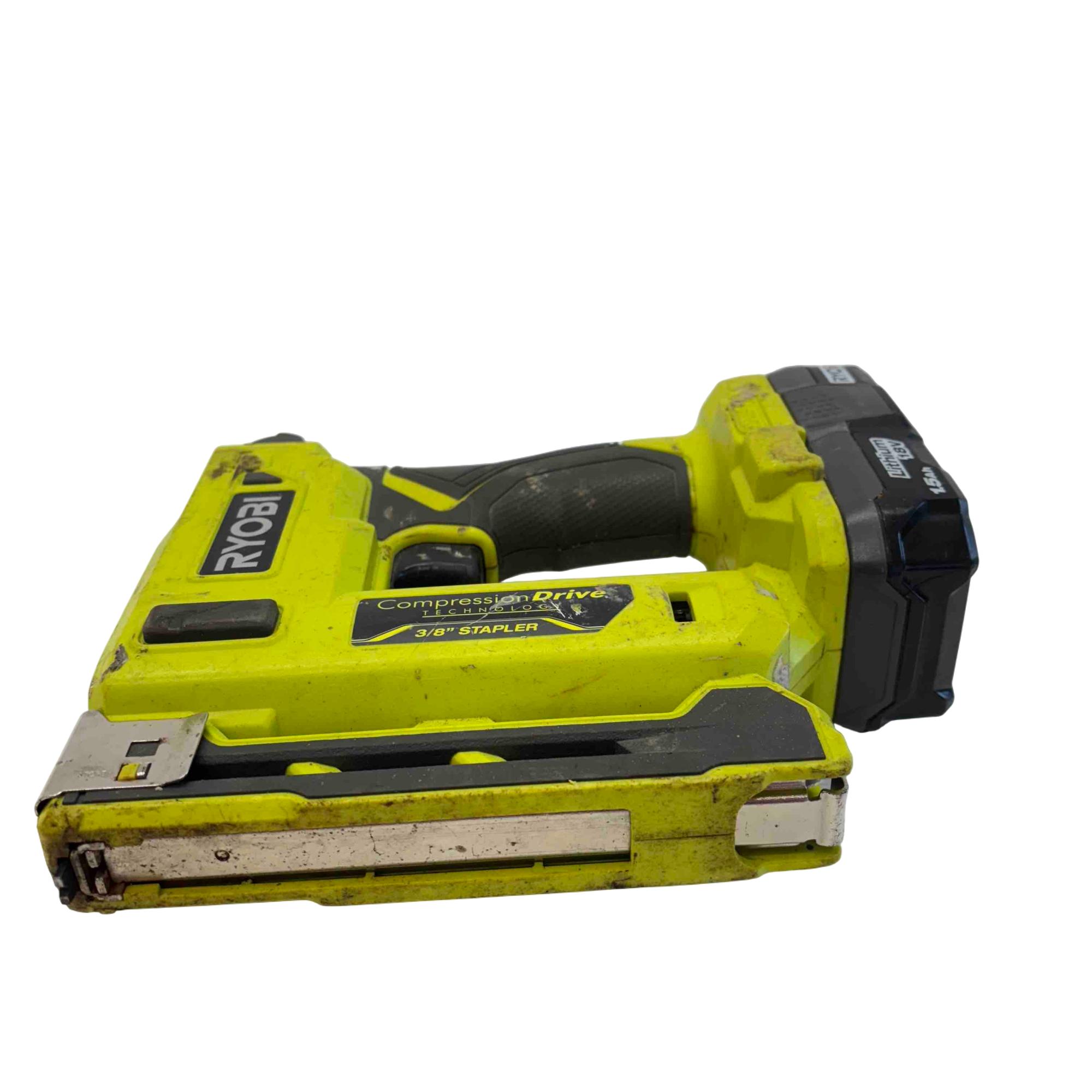 thumbnail image 2 of RYOBI P317KN Cordless Crown Stapler – 18V With Battery & Charger, For DIY & Upholstery 2 of 5
