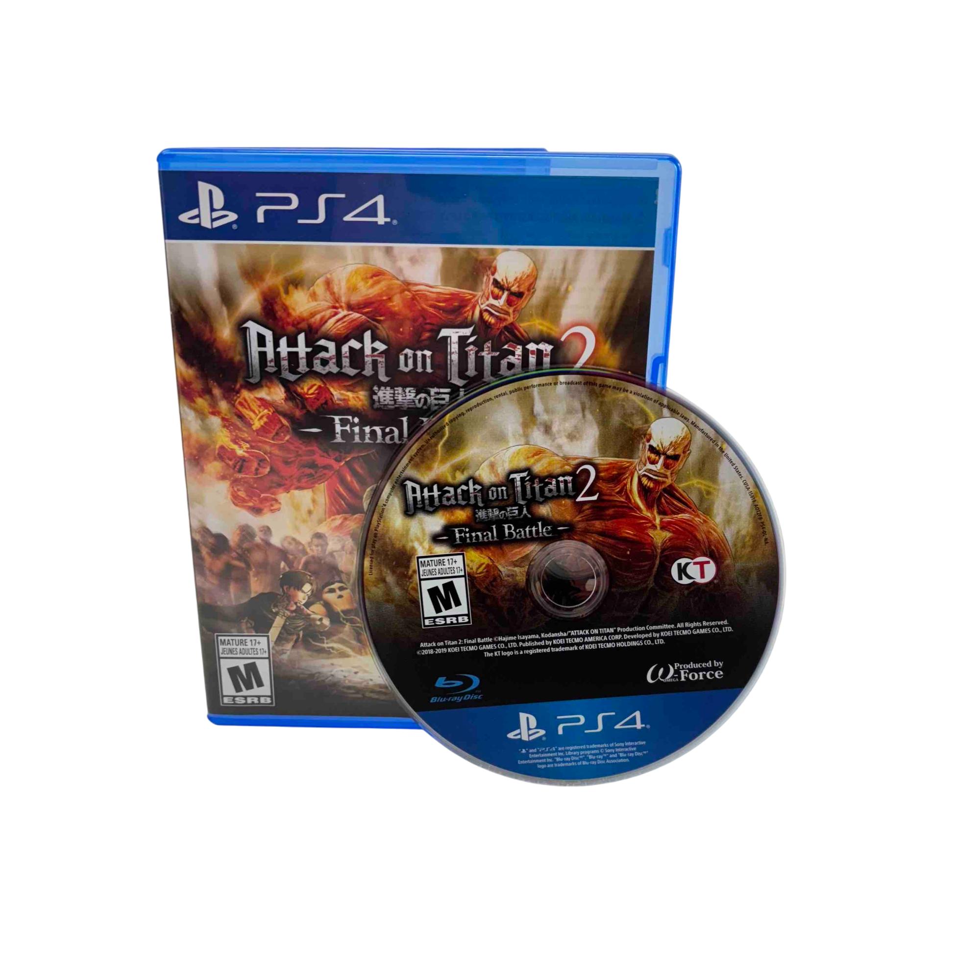 Attack on Titan 2: Final Battle Video Game for PlayStation 4