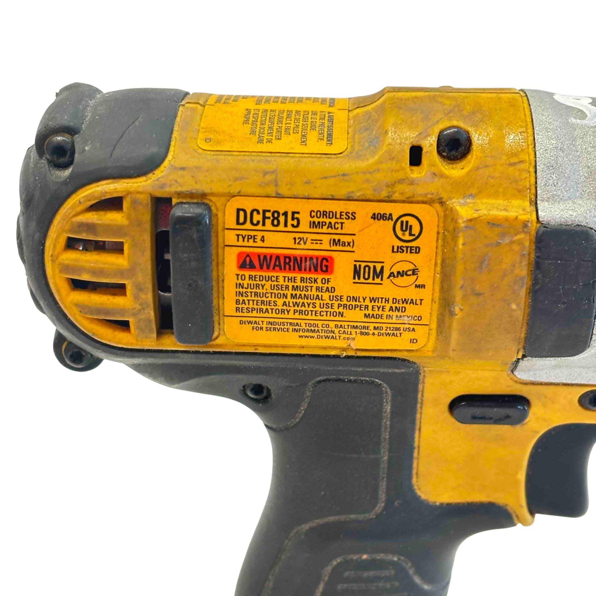 DeWalt DCF815 12V MAX Cordless 1/4