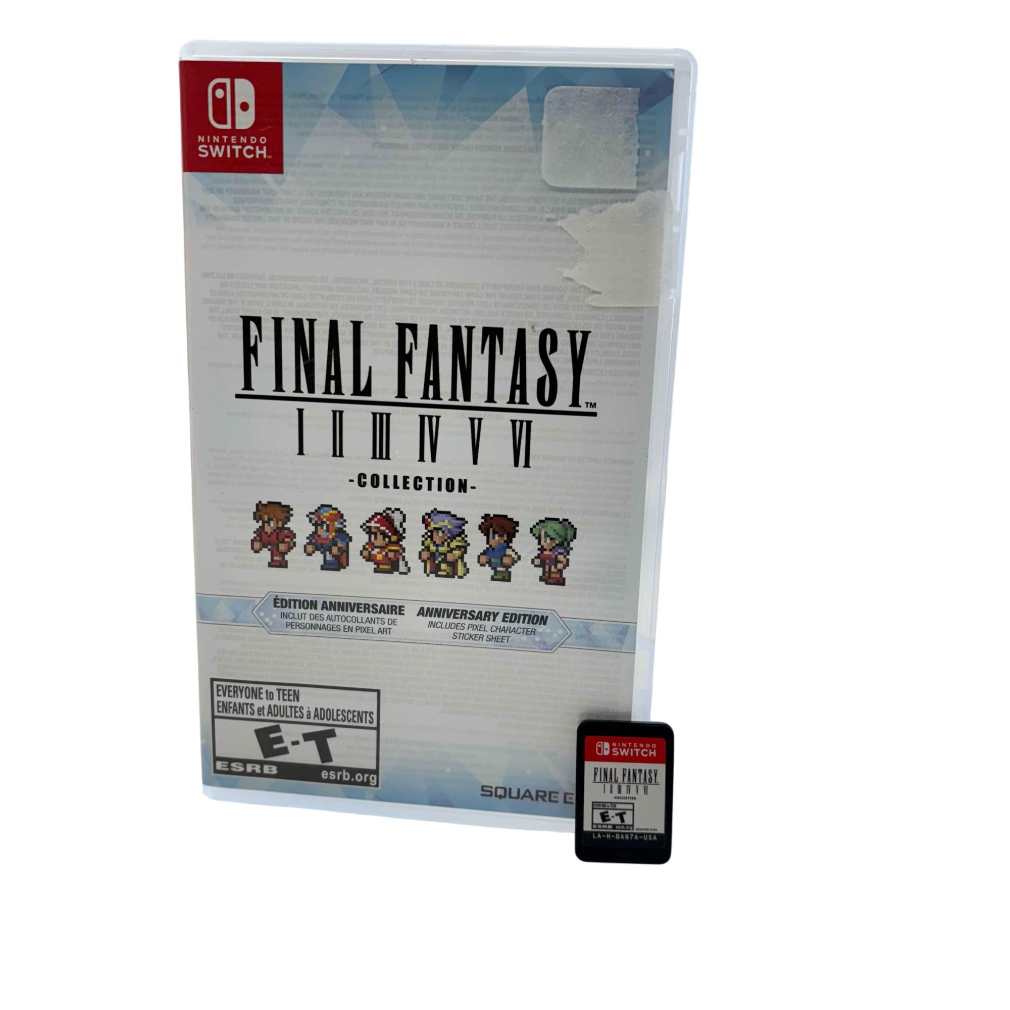 Final Fantasy I-VI Anniversary Edition Video Game for the Nintendo Switch