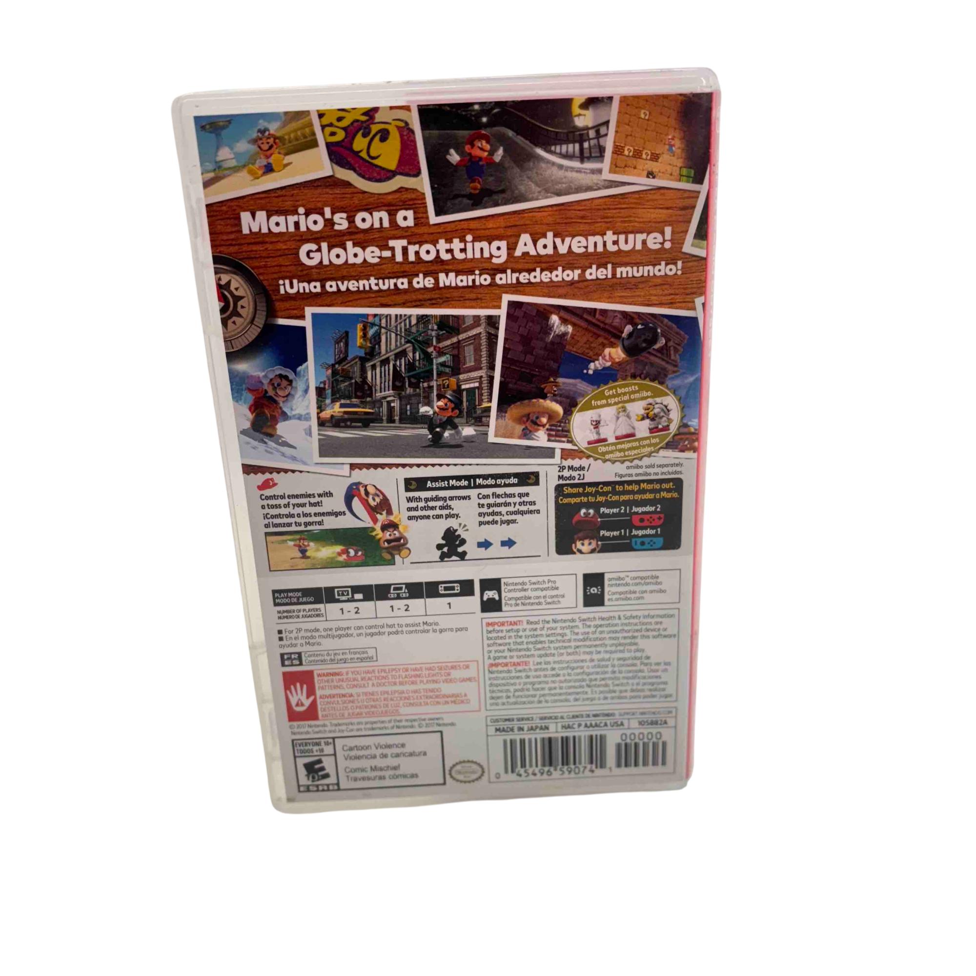 Super Mario Odyssey Video Game for the Nintendo Switch