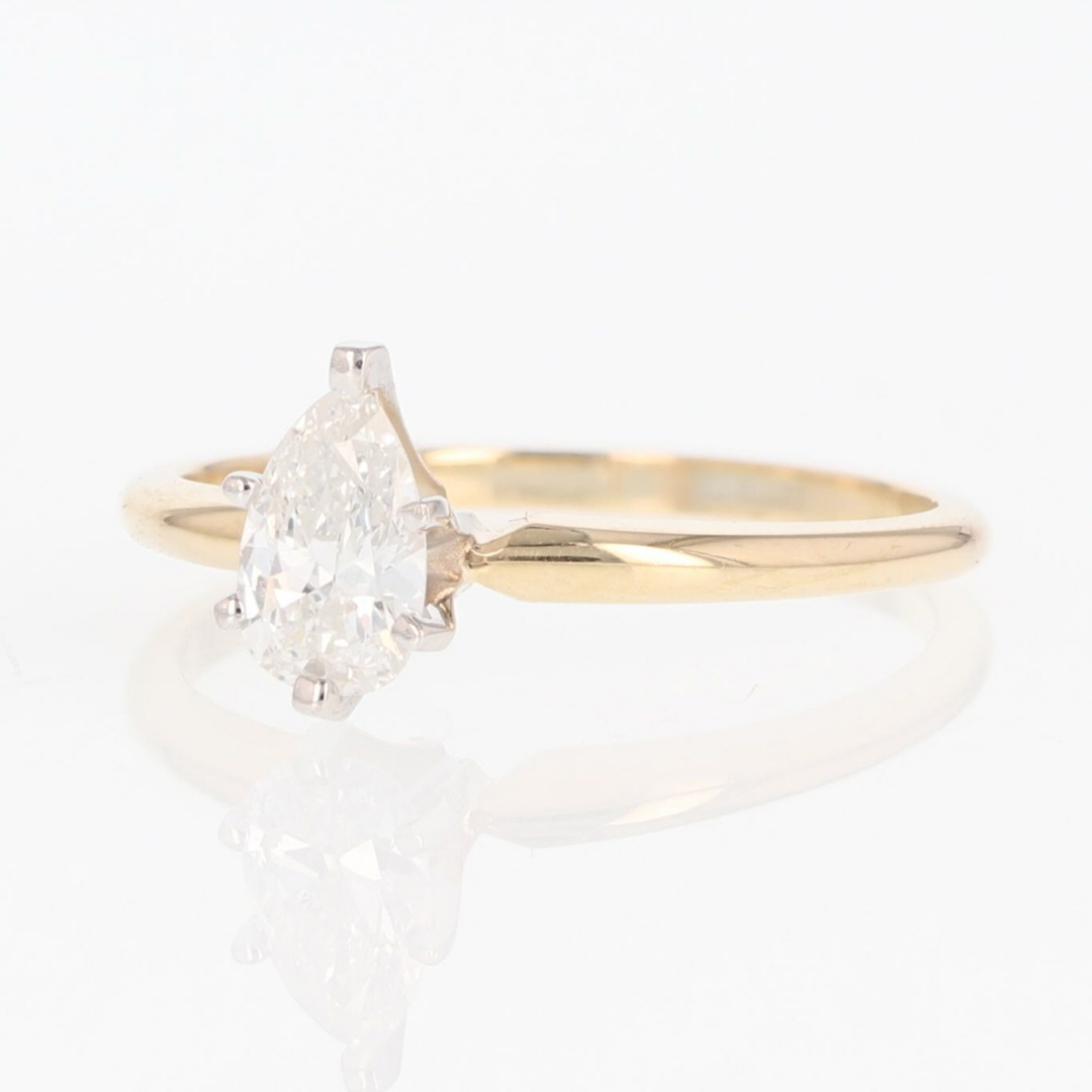 .47ct Pear-Shaped Diamond Solitaire Engagement Ring 14k Yellow Gold Size 6