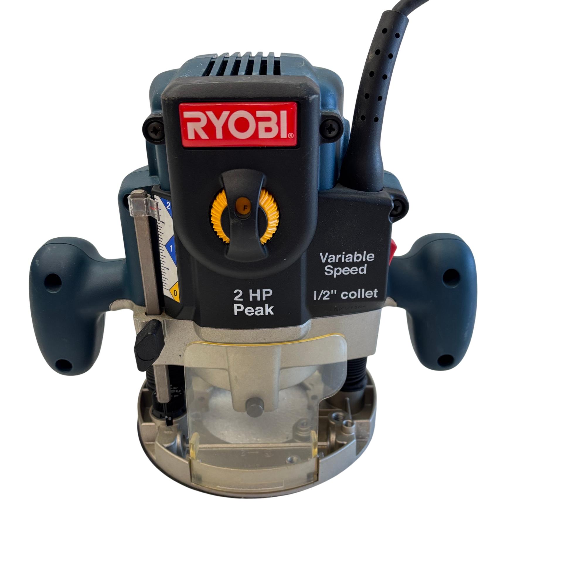 Ryobi Router Extended Base Ryobi RE180PL 10 Amp 2 HP Plunge Base Corded Router Corded Router