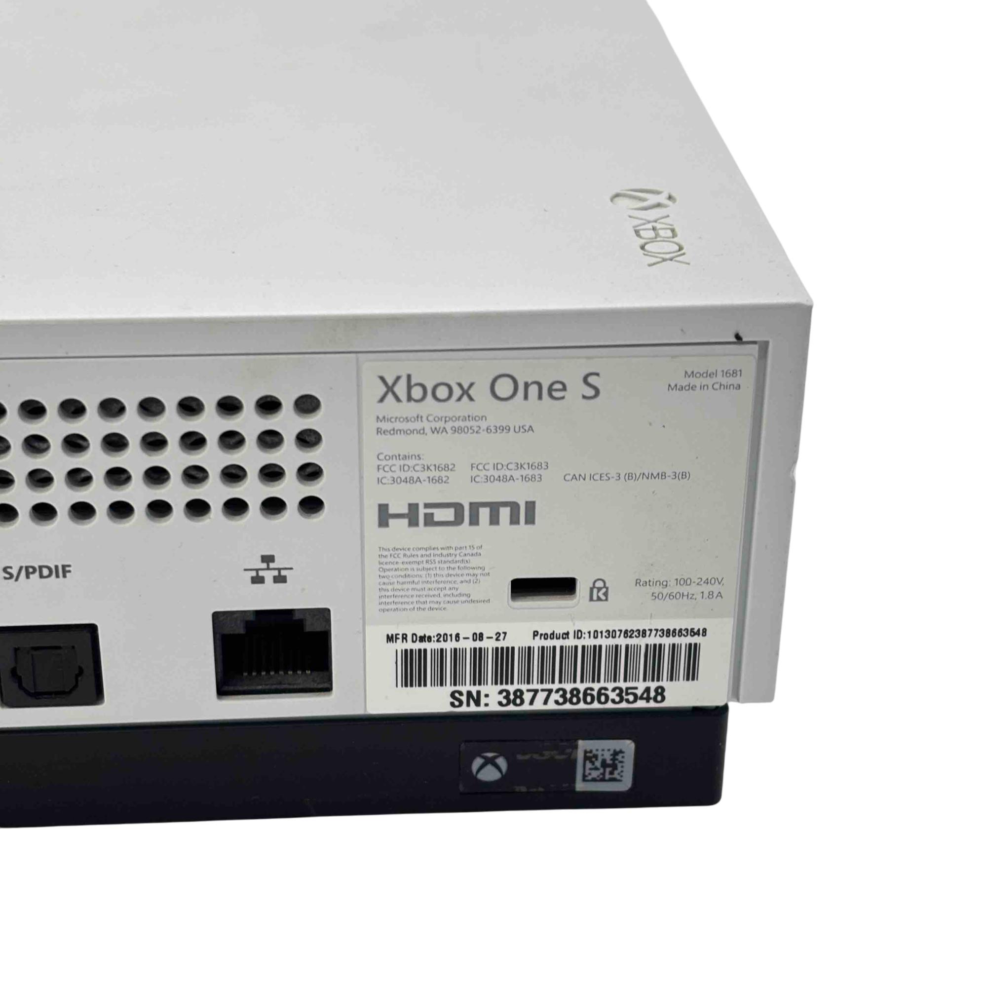 Microsoft Xbox One S 1681 500GB Video Game Console Only 3948