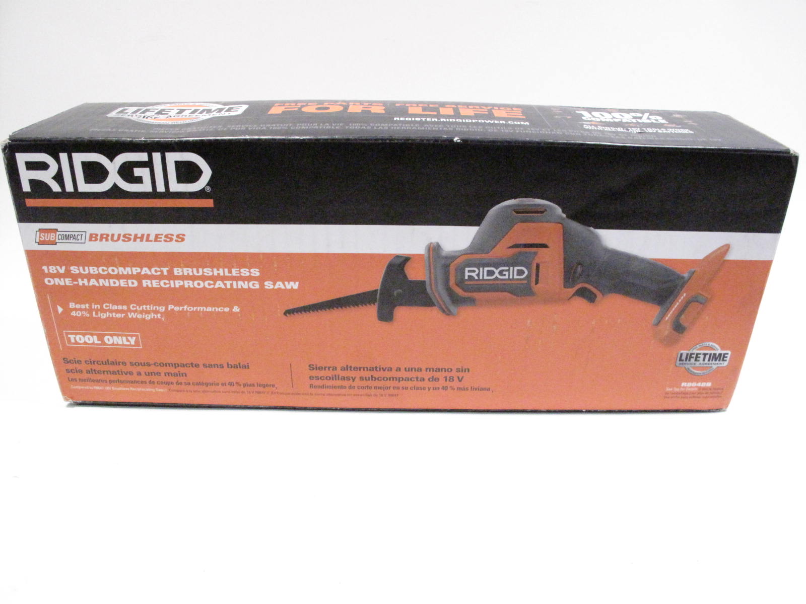 Ridgid R8648B Cordless Reciprocating Saw Tool Only 18V