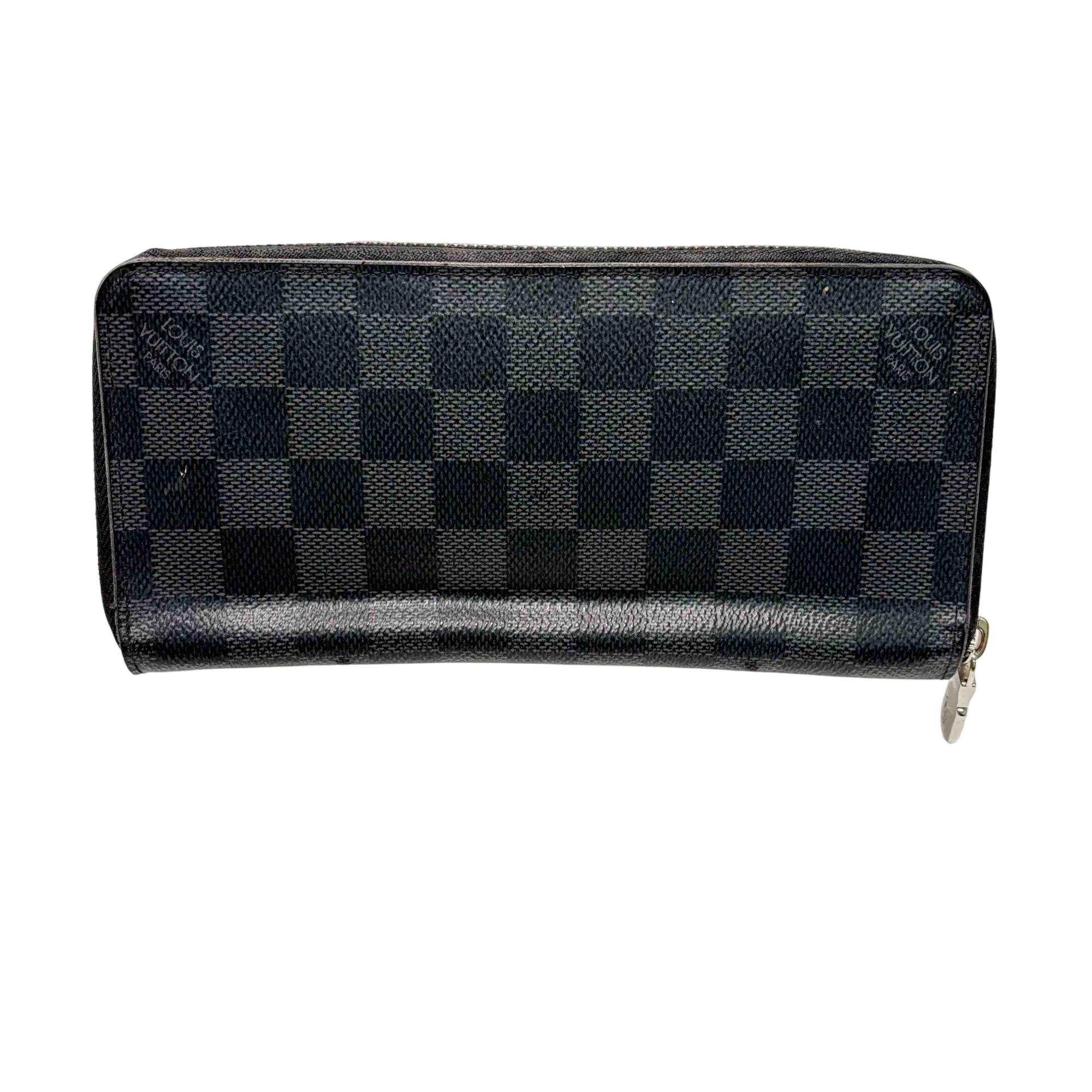希少品♪【LOUIS VUITTON】Zippy Wallet 財布 Damier Graphite Louis Vuitton Damier Graphite Canvas Zippy Wallet