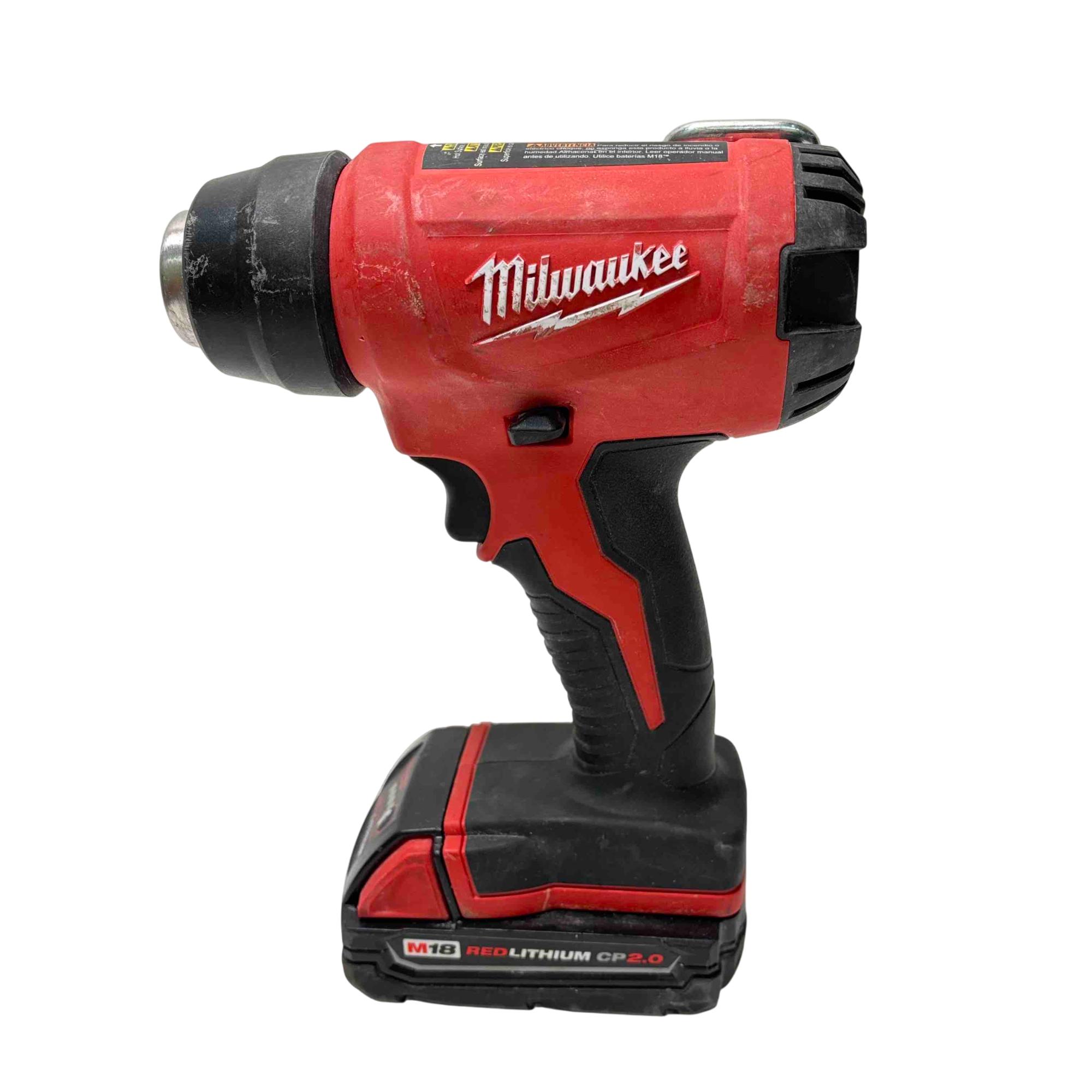 Milwaukee M18 18-Volt Lithium-Ion Cordless Compact Heat Gun with (1) 2Ah Battery
