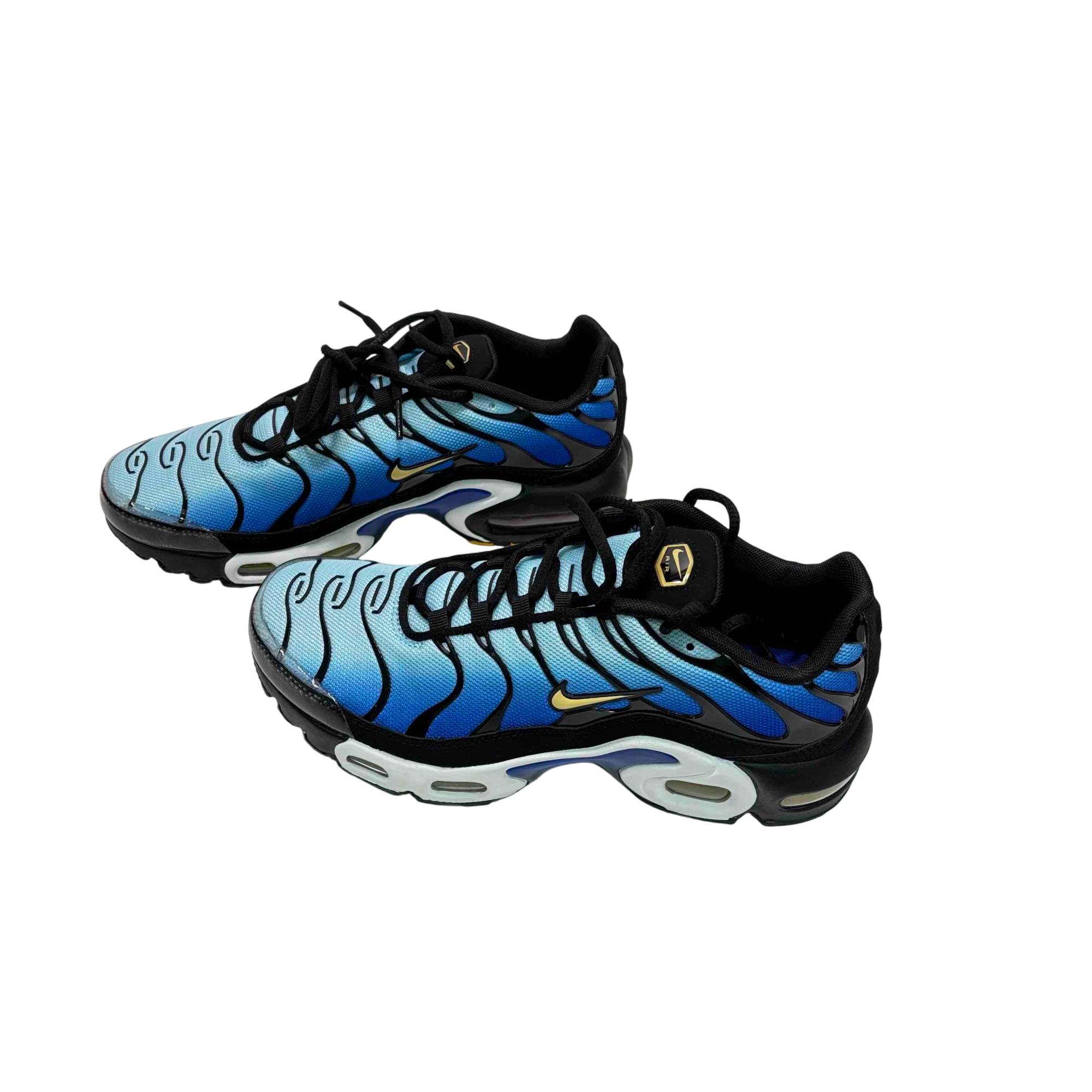 Nike Air Max Plus (GS) CD0609-032 Black/Chamois-Sky Blue Sneakers 