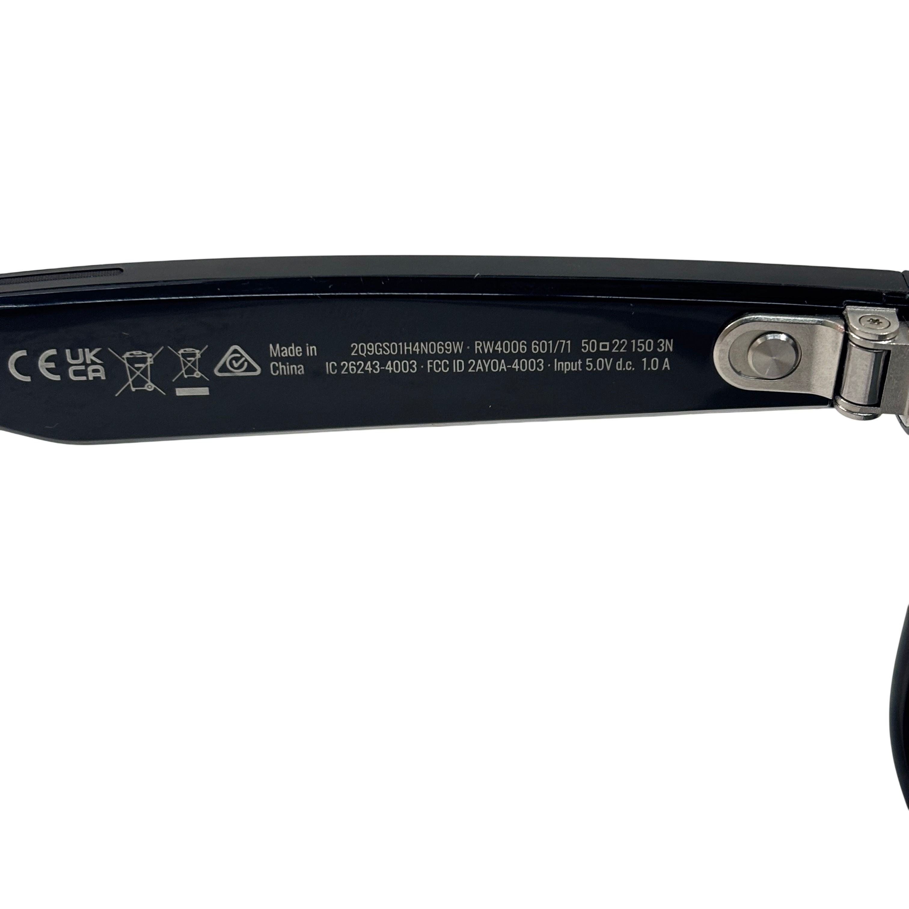 Ray-Ban Meta Wayfarer RW4006 Polarized Standard 50-22-150 Unisex