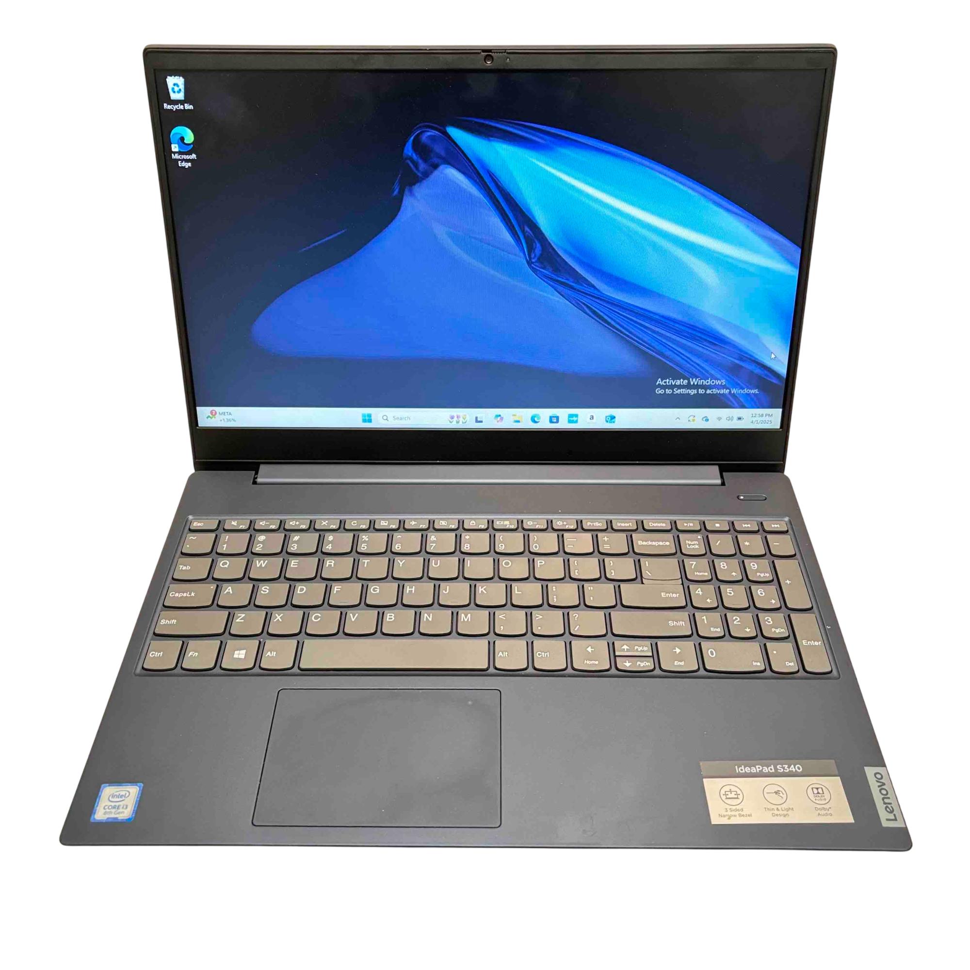 Lenovo IdeaPad S340-15IWL Core i3-8145U 2.1GHz 8GB RAM 128GB SSD 15.6