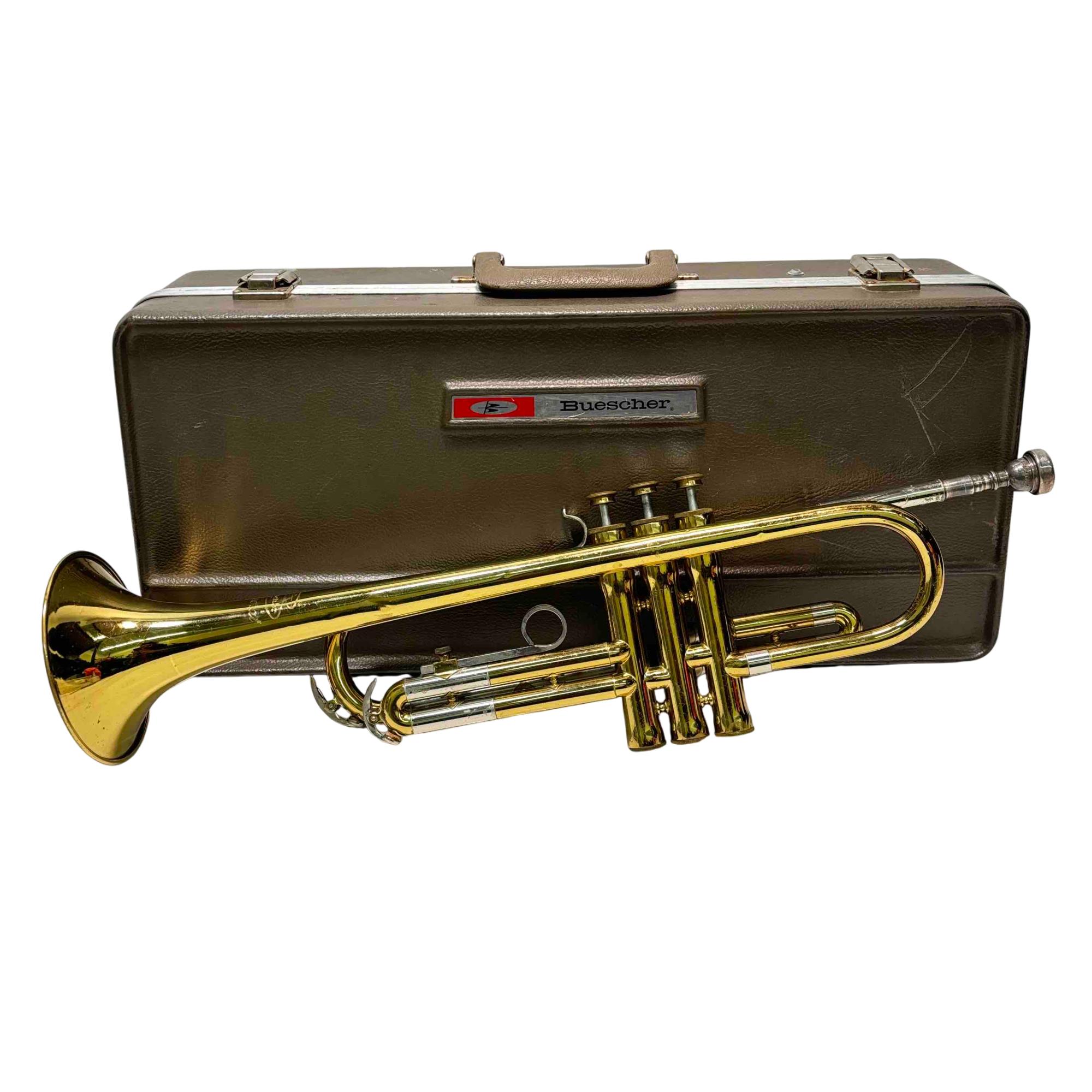 Vintage Buescher Aristocrat Bb Trumpet with Original Case