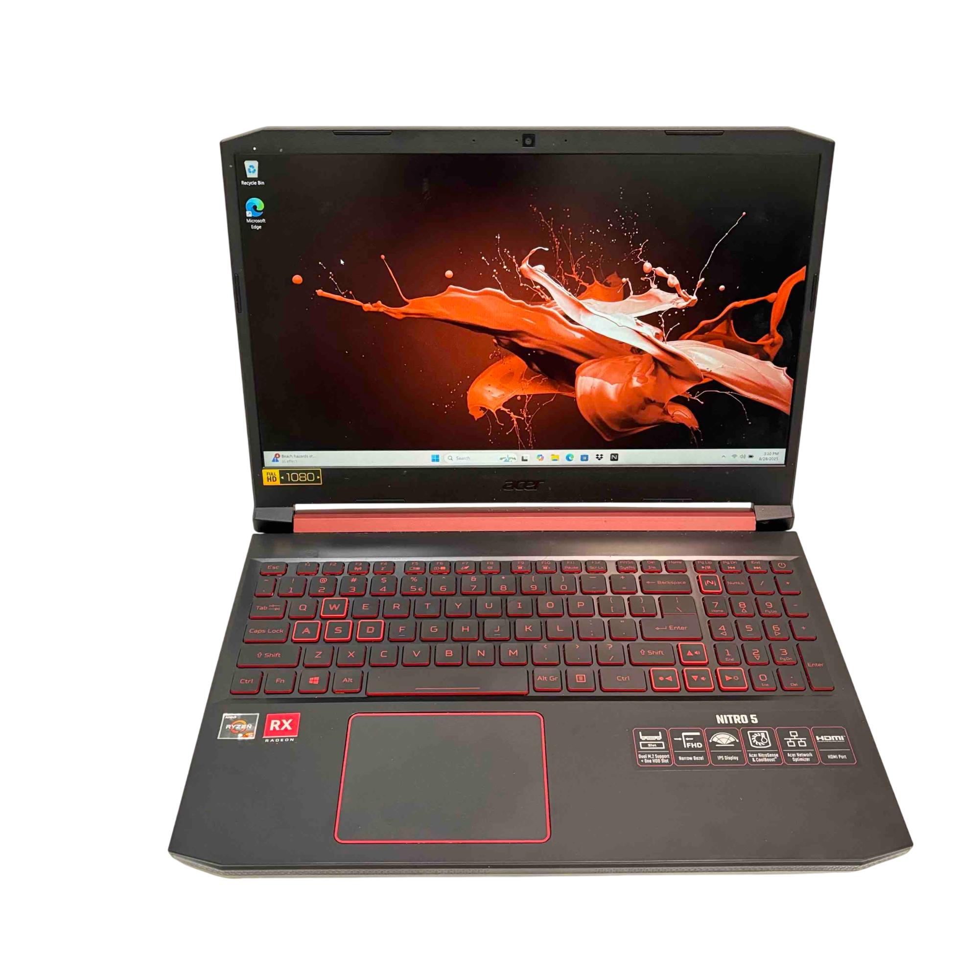 Gaming Laptop Acer Nitro Rx560x Ryzen Acer Nitro AMD Ryzen Quad
