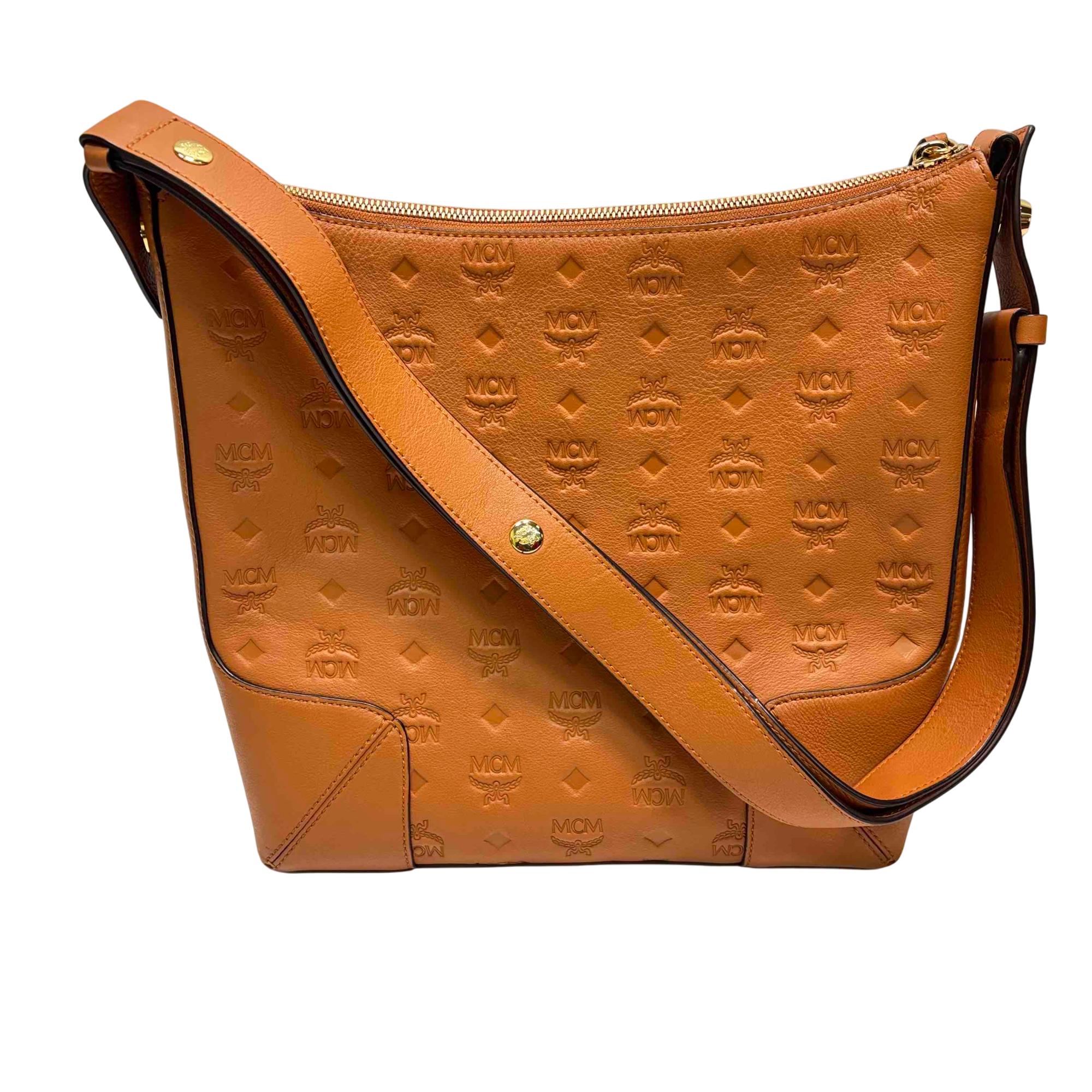 MCM ボディバッグ 61190 ブラウン Mcm Medium Mcm Cognac Tasche MCM Stark Packable Backpack Cognac
