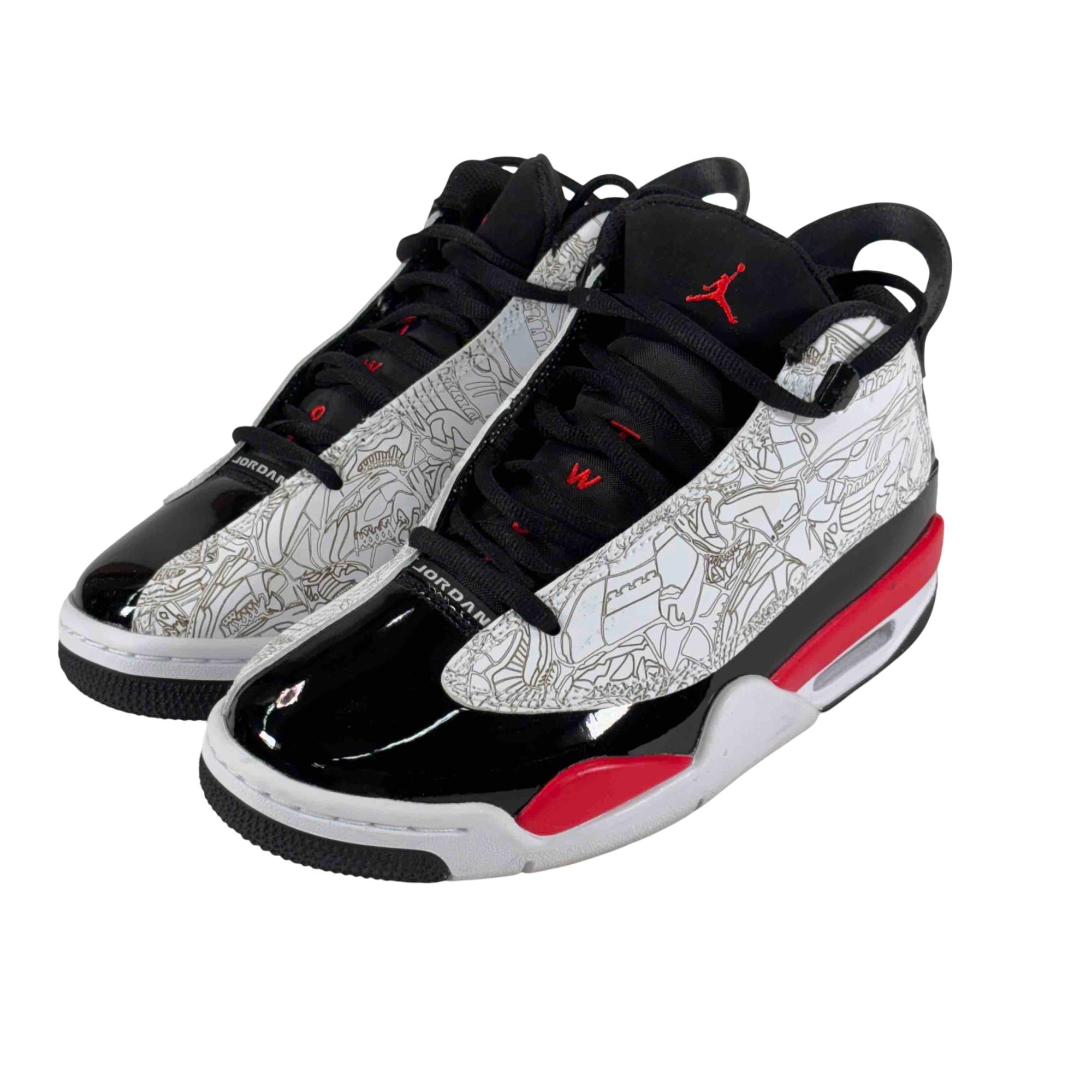 JORDAN DUB ZERO SNEAKERS RED BLACK WHITE. Air Jordan Dub Zero Fire Red (GS) – Puffer Reds main image 4