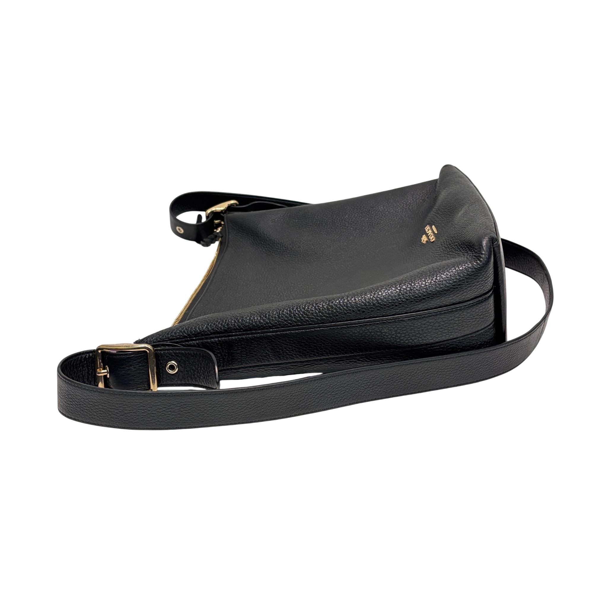 Coach Val Duffle C288-C2818 Black Leather Shoulder Bag