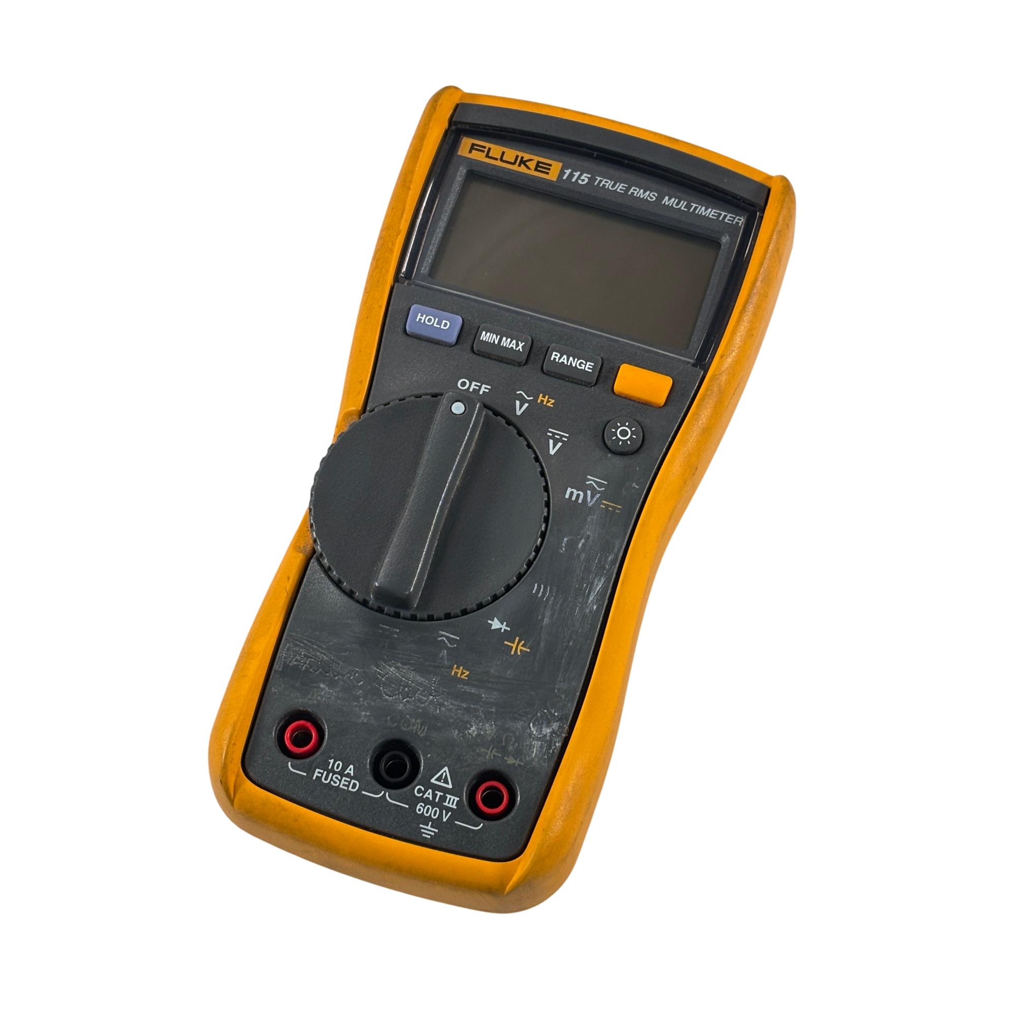 Fluke 115 True RMS 600V 50kHz Frequency AC/DC Handheld Digital Multimeter