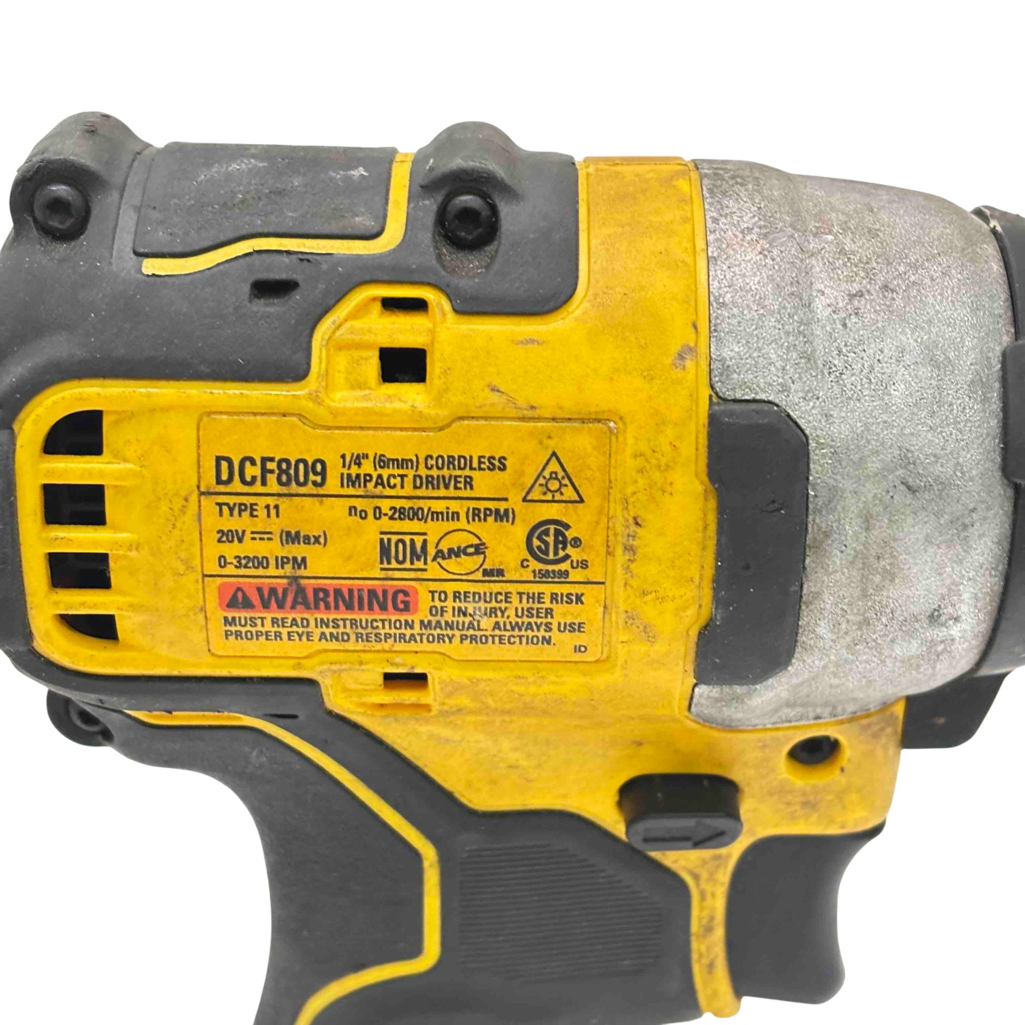 DeWalt DCF809 ATOMIC 20V MAX Brushless Compact 1/4
