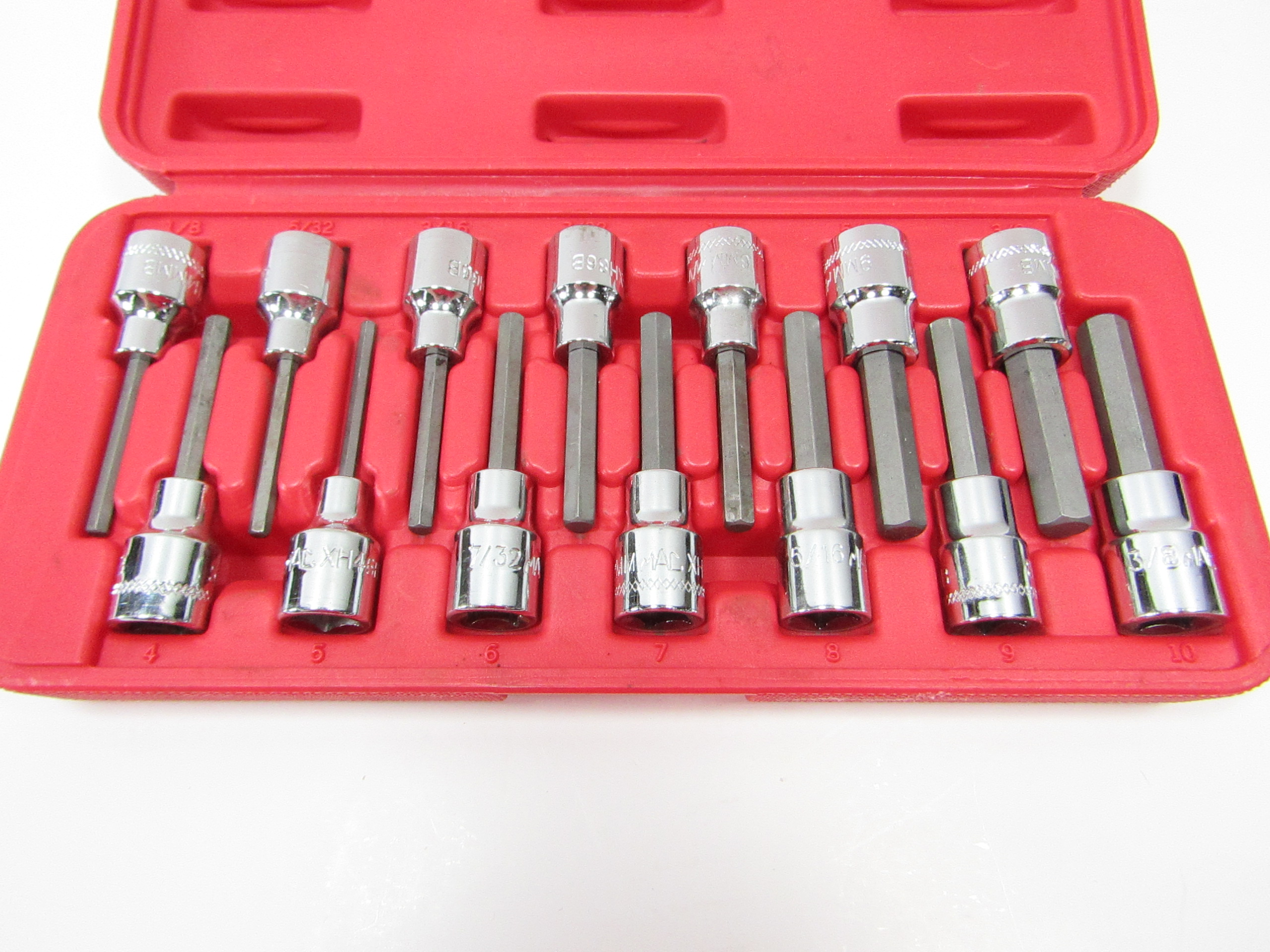Mac Tools 14-PC. 3/8" Drive SAE / Metric Hex Driver Set SXA14B