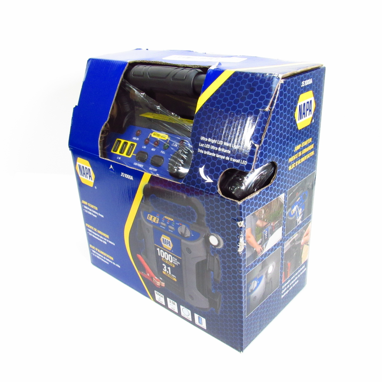 NAPA JS1000A 1000 Peak Amps 3.1A USB Jump Starter