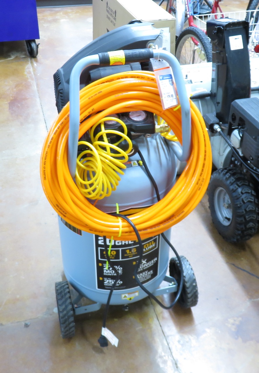 McGraw 56241 20 gallon 1.6 HP 135 PSI Oillube Vertical Air Compressor