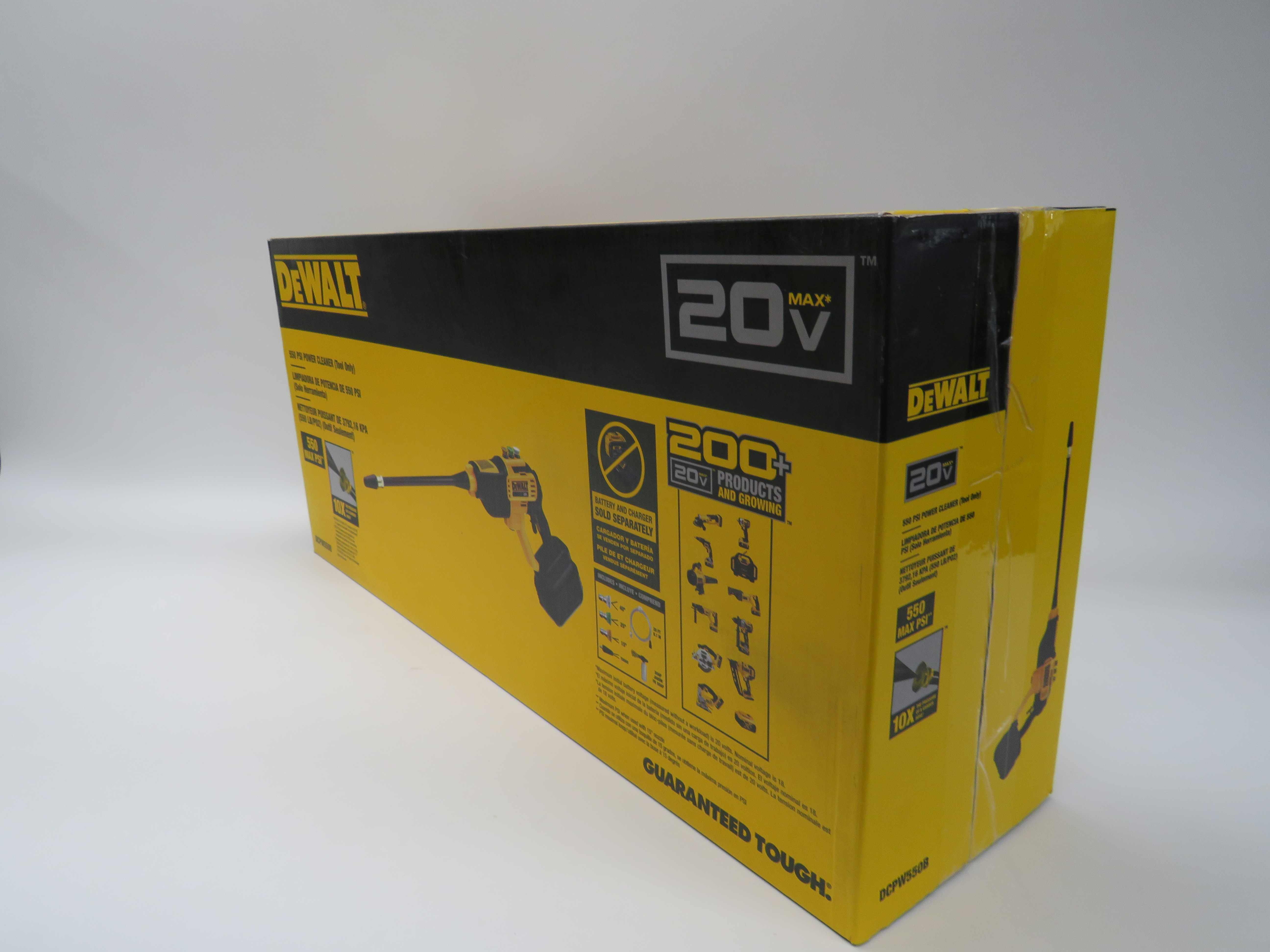 Dewalt 20v Max 550 Max Psi Cordless Power Cleaner Dcpw550b