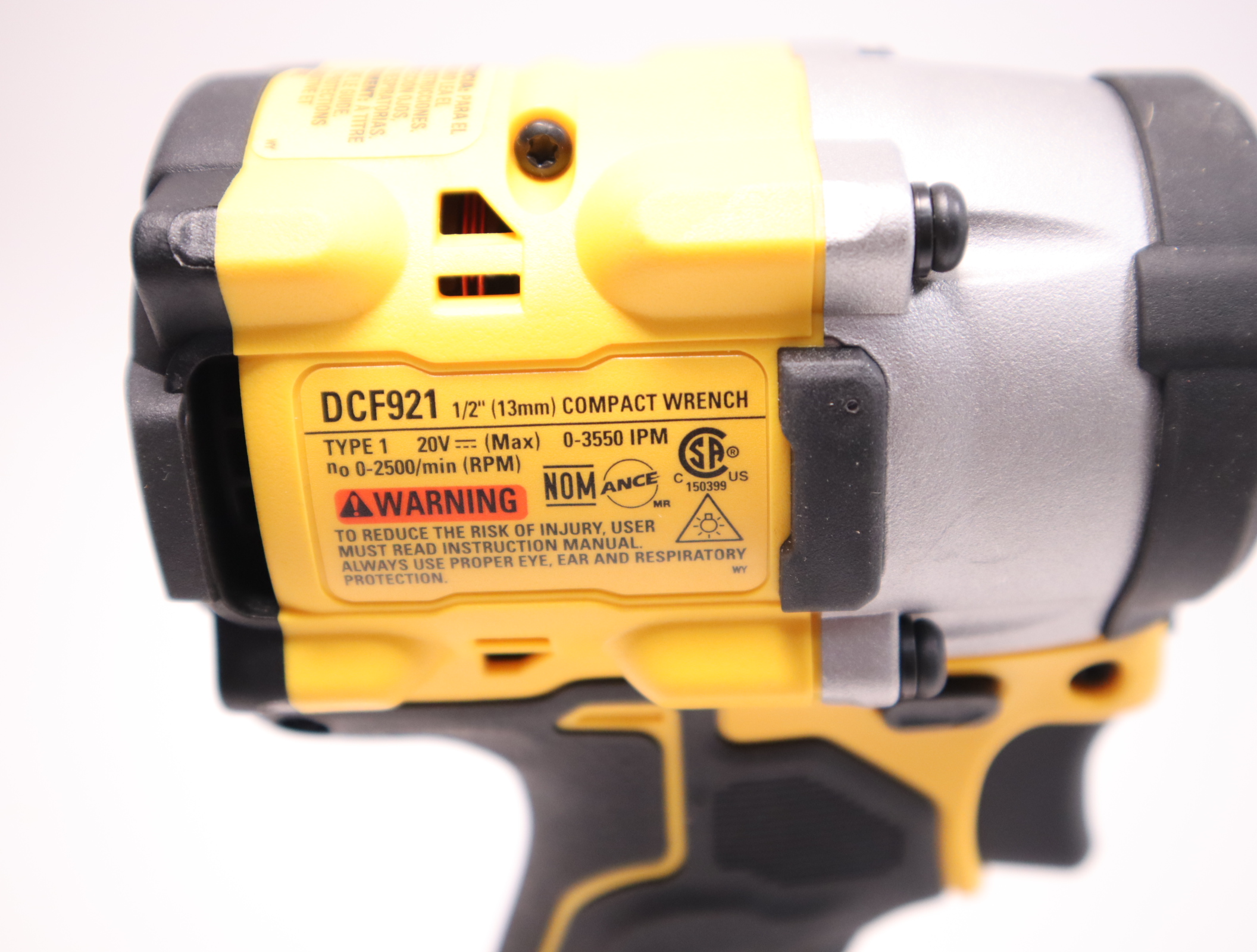 DeWalt DCF921 1/2" Cordless Compact Impact Wrench Kit 20V