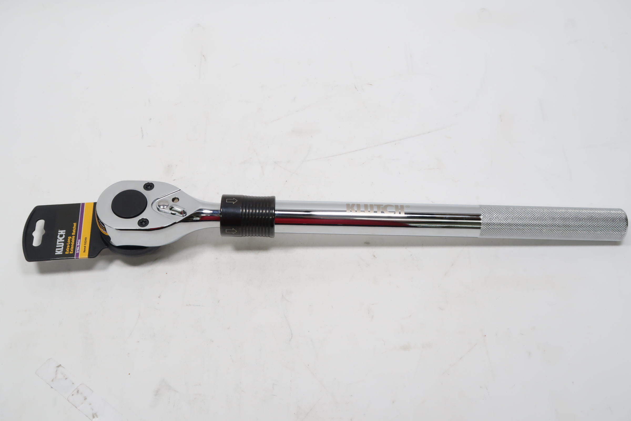 Klutch PL81717 1 2in Drive Extra Long Extendable Ratchet