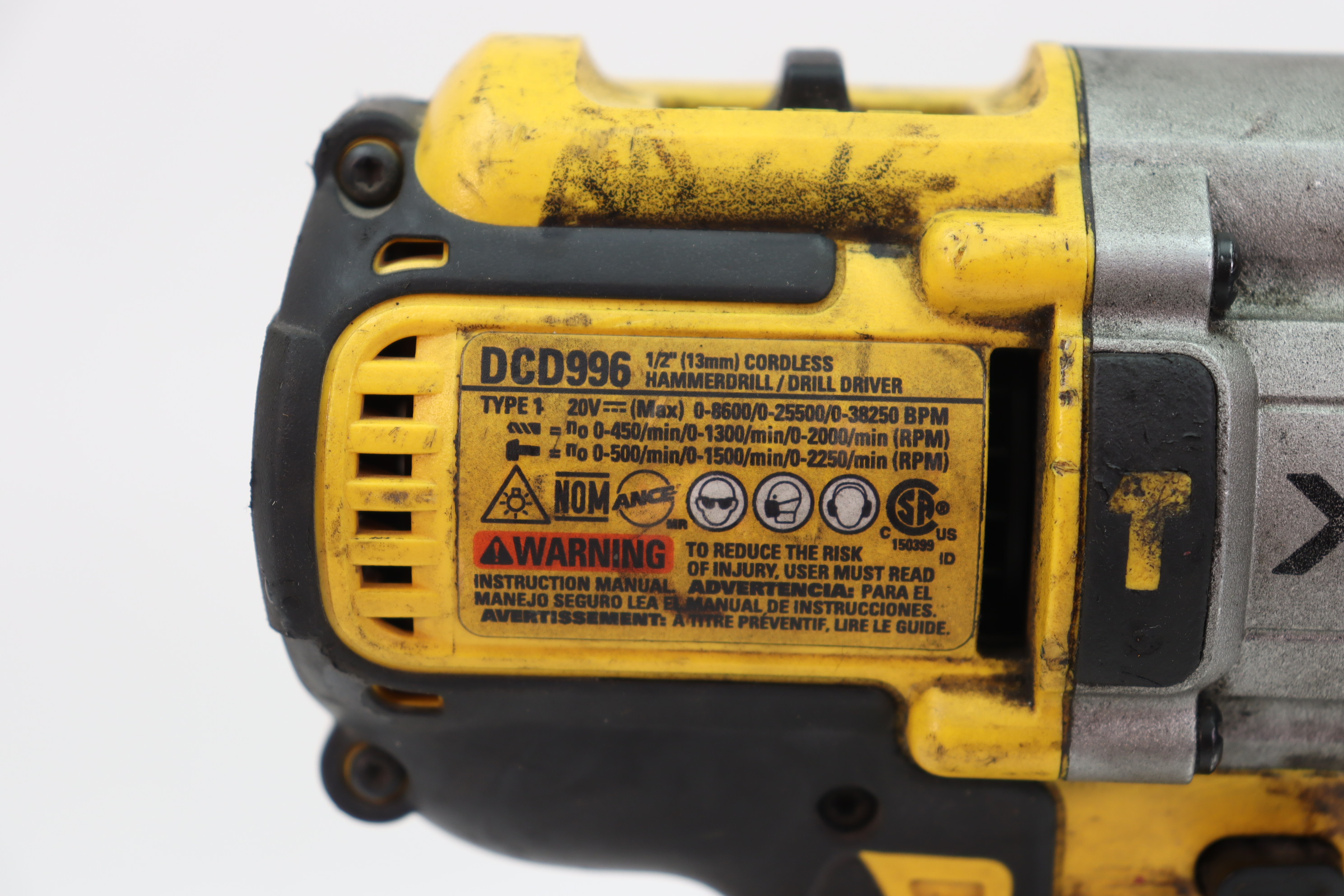 DeWalt DCD996 20V MAX XR 1/2
