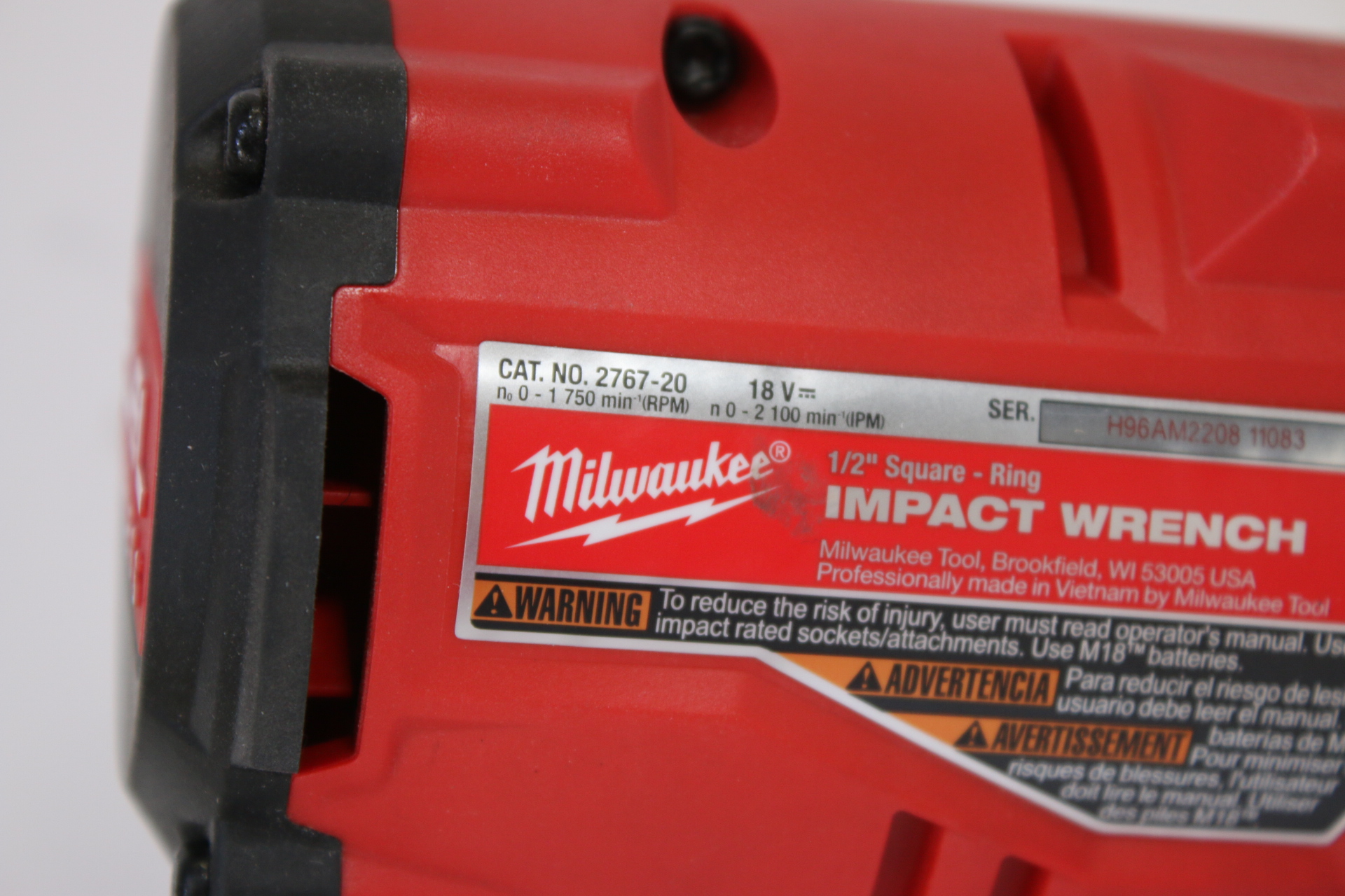 Milwaukee 276720 M18 FUEL 1/2" High Torque Impact Wrench 1083 Tool Only
