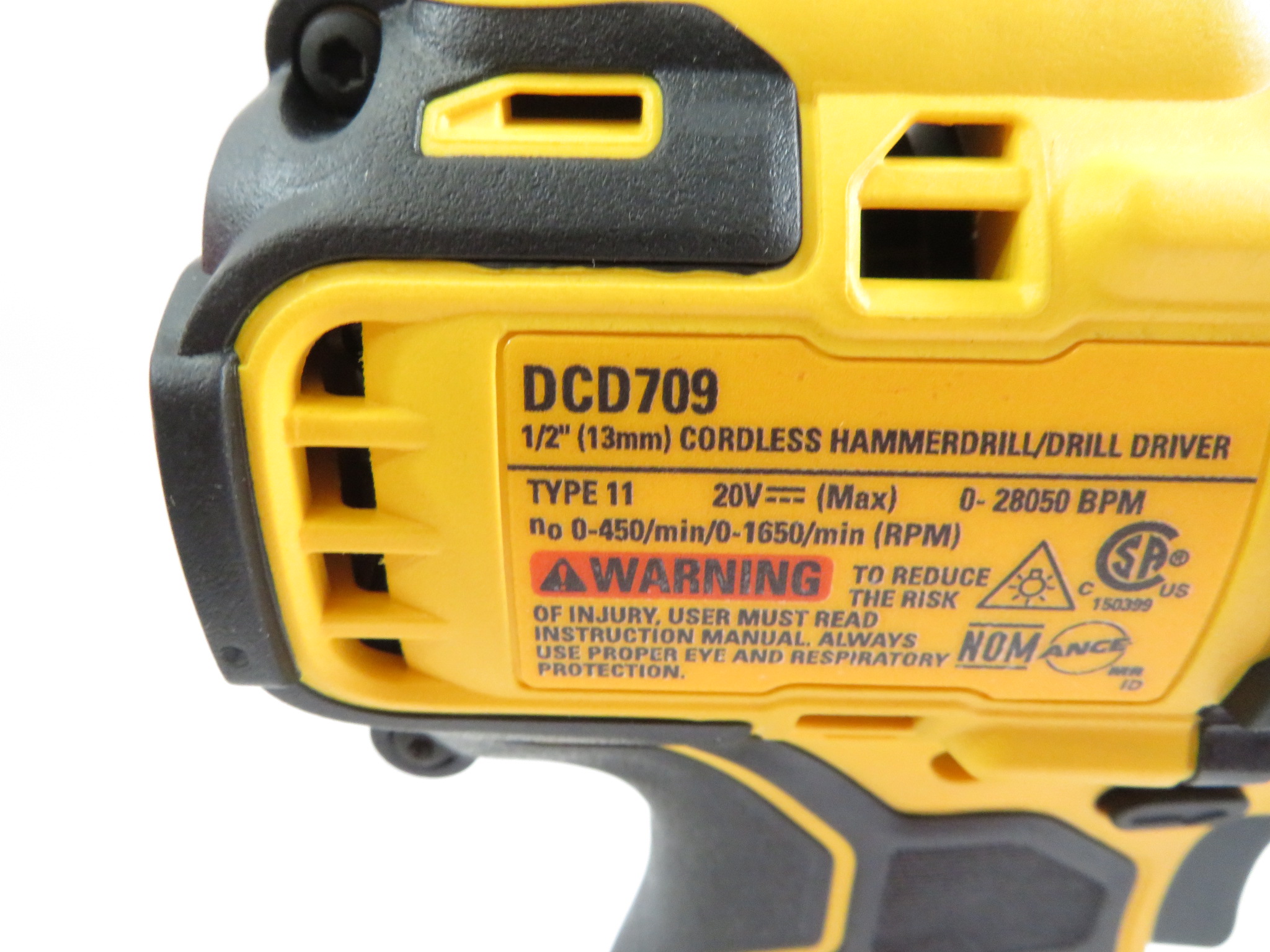 DeWalt DCD709 20V 1/2