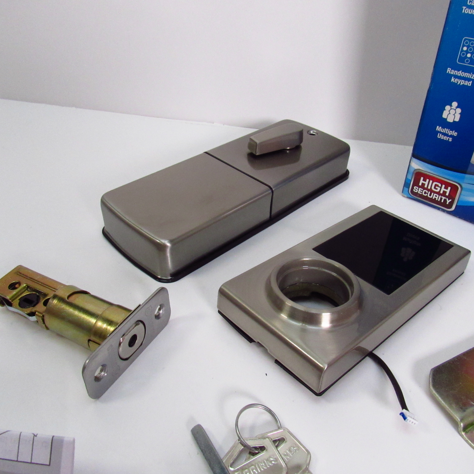 Brinks 2760119 TouchScreen Electronic Deadbolt Lock Satin Nickel