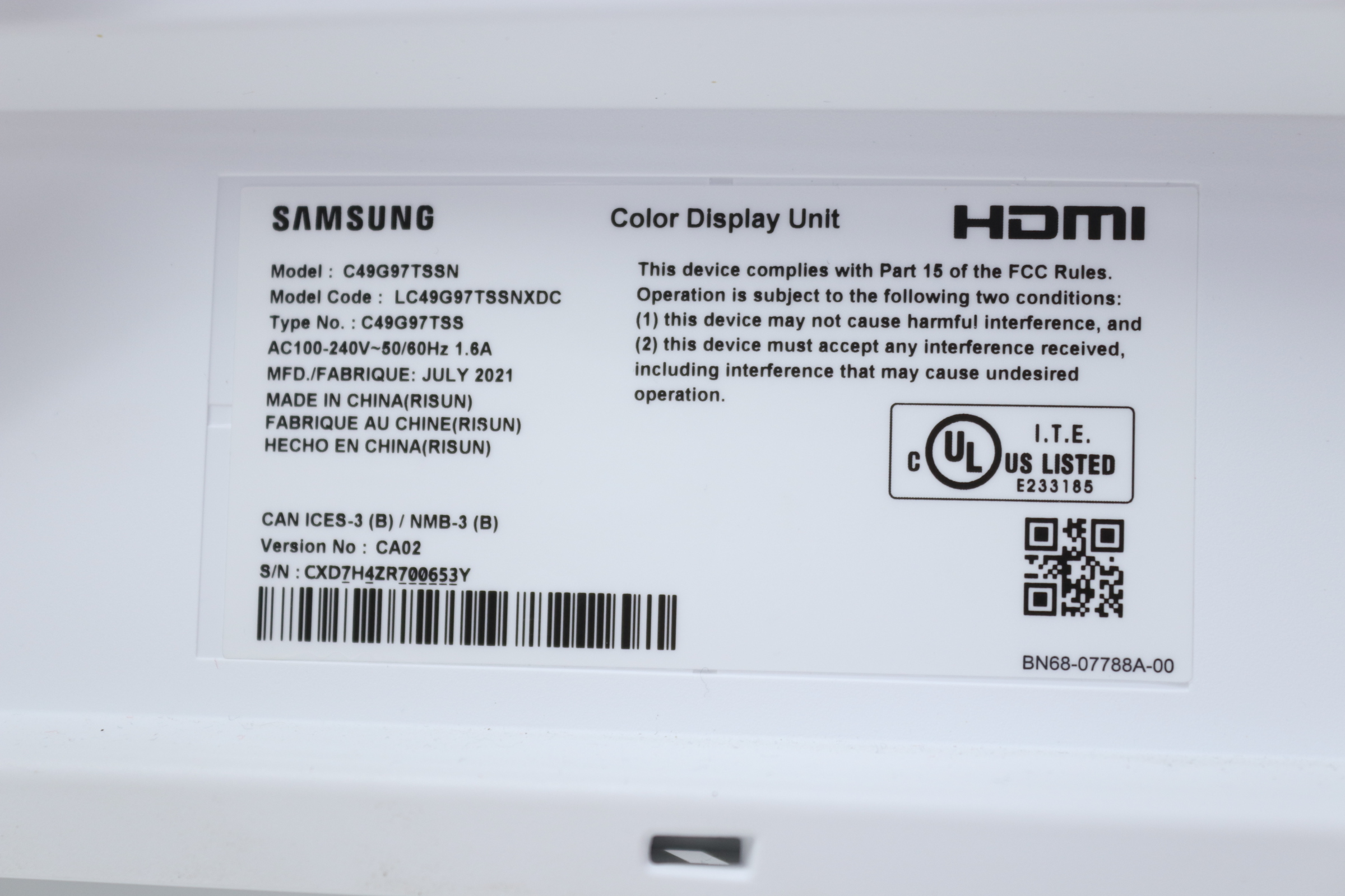 Samsung Odyssey G9 C49G97TSSN (ジャンク扱い) - メルカリ