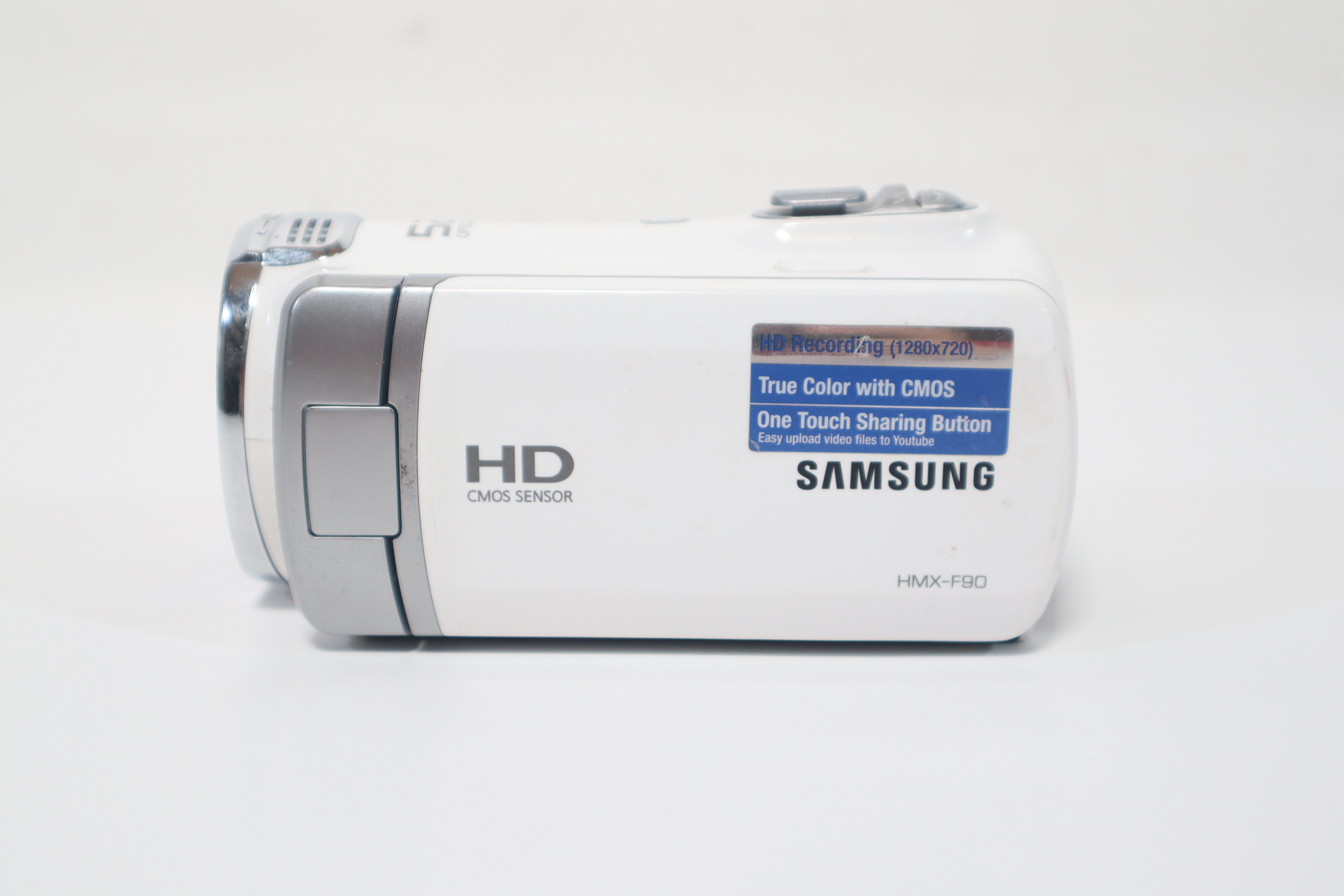 Samsung HMXF90 White/Black Lightweight 52X Optical Zoom Digital