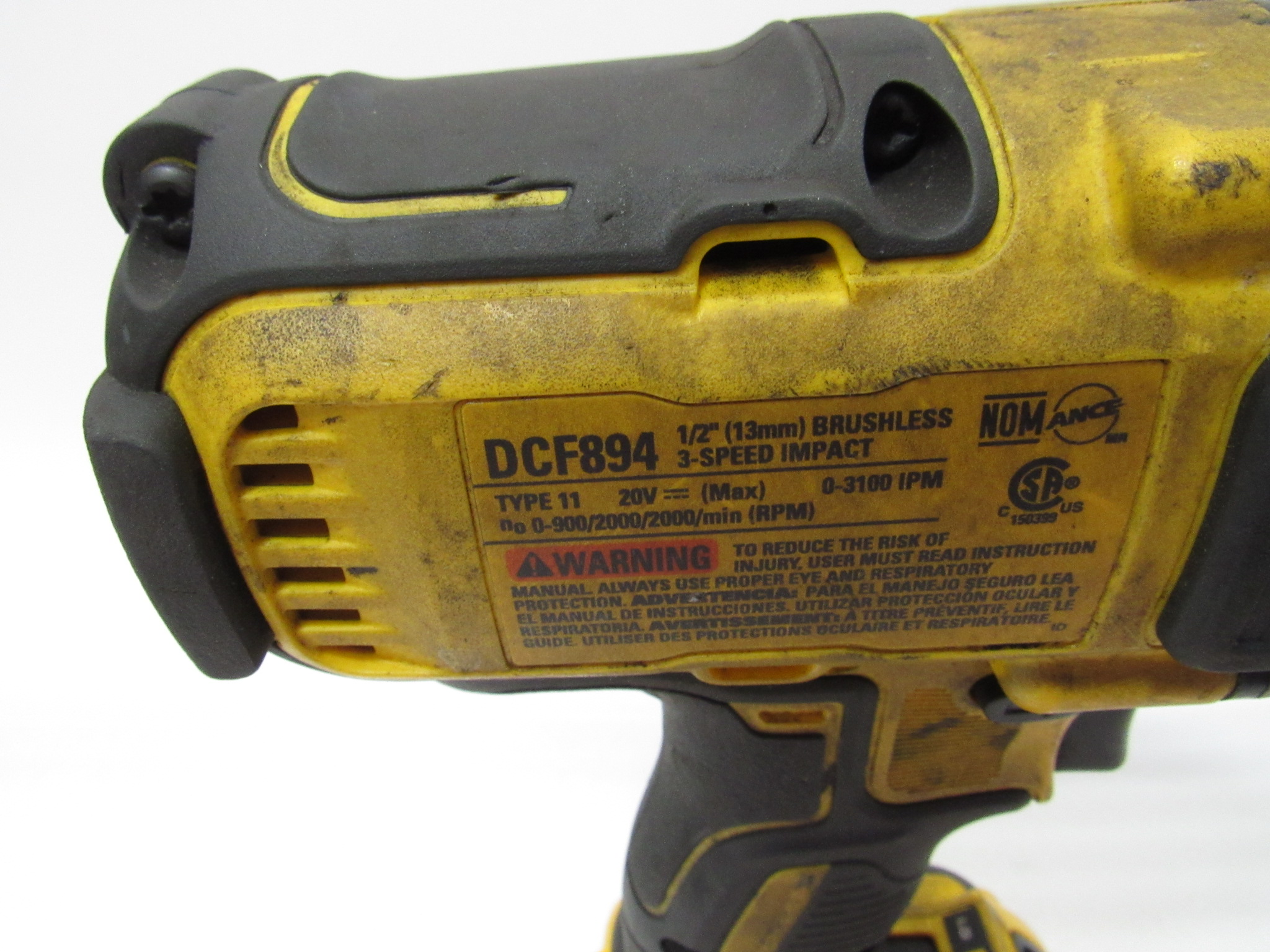 DeWalt DCF894 20-Volt Li-Ion Cordless Brushless 1/2