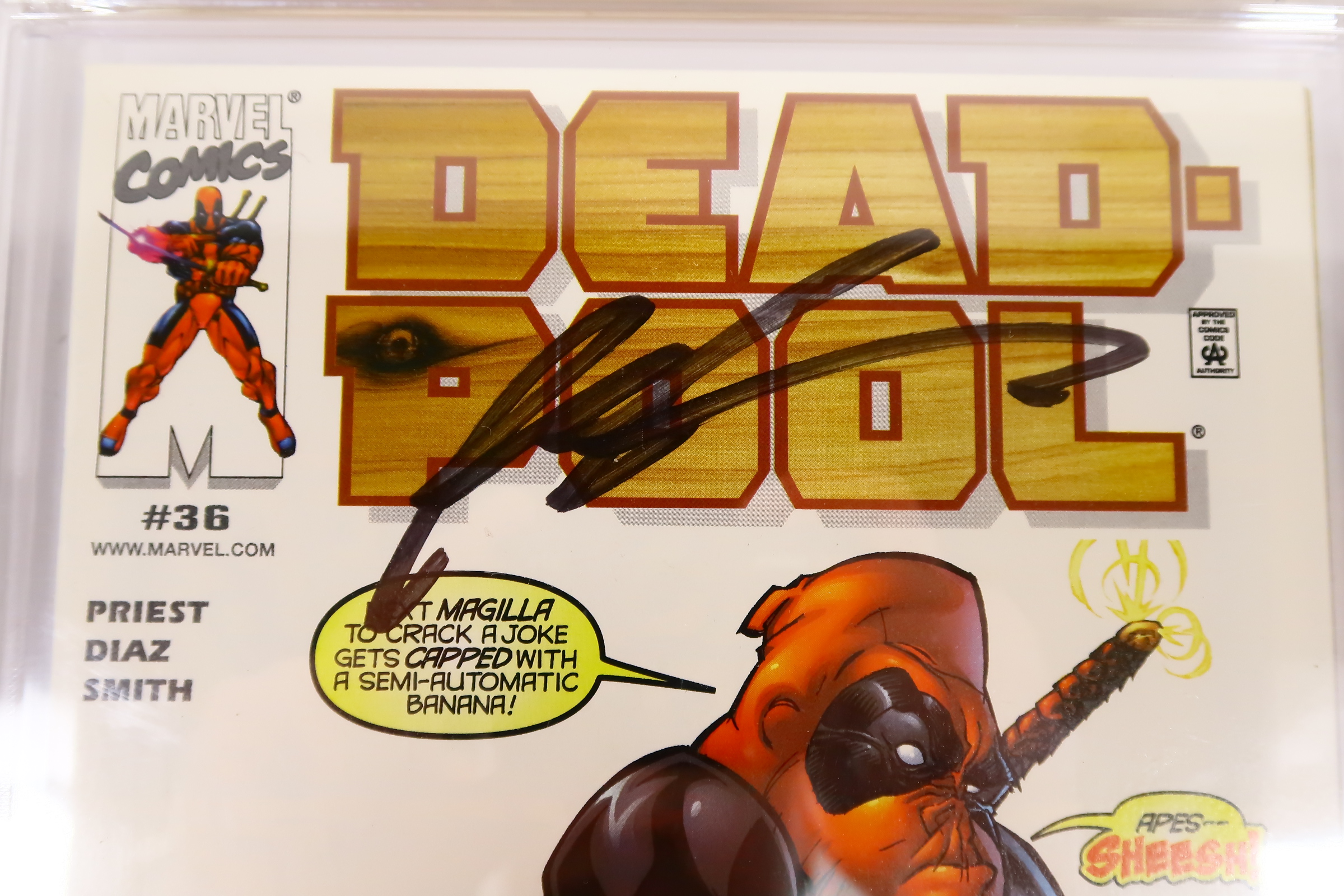 Deadpool (1997) #36 Authenticated Signature CGC 9.6 NEAR MINT+ Marvel ...