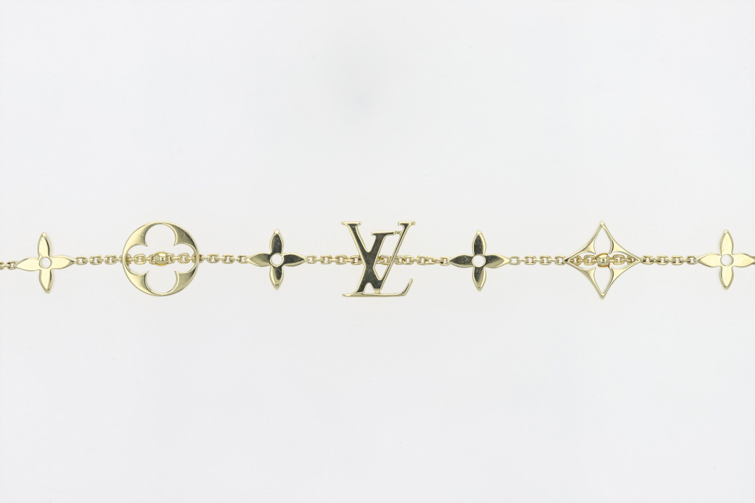 Louis Vuitton Blossom LV Monogram 7.25 Bracelet 18k Yellow Gold