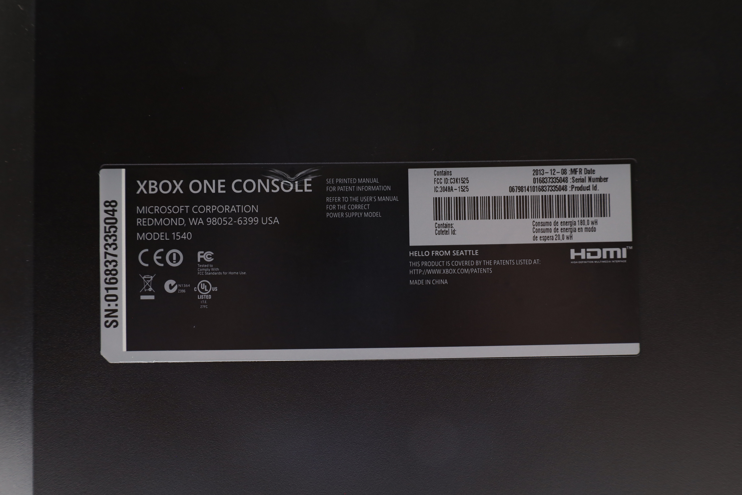 Microsoft Xbox One 1540 500GB Video Game Console - Black (6263)