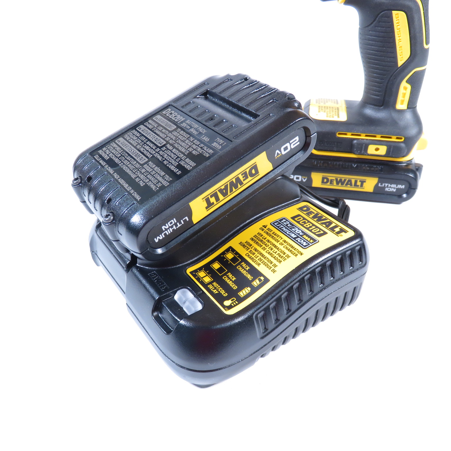 DEWALT DCD777 20Volt Max LithiumIon 1/2in Brushless Cordless Drill/Driver